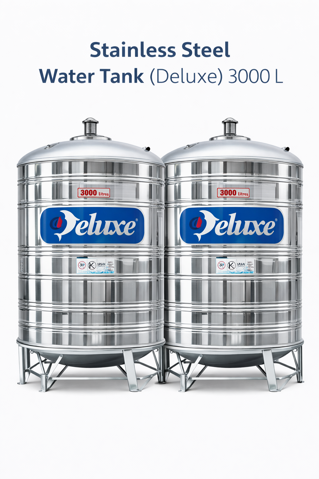Stainless Steel Water Tank (Deluxe) 3000 L