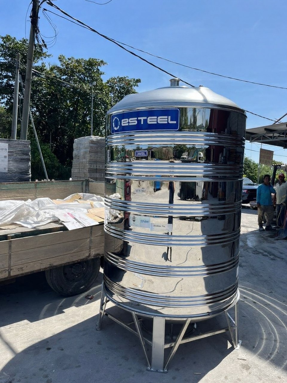 Esteel Water Storage – 3000L Vertical (SUS 304)