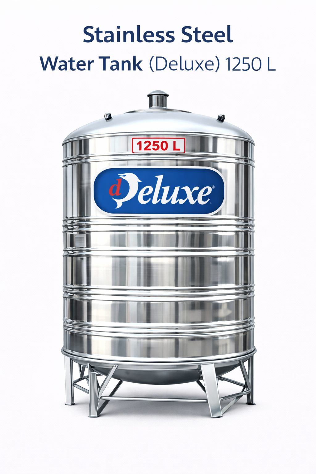 Stainless Steel Water Tank (Deluxe) 1250 L