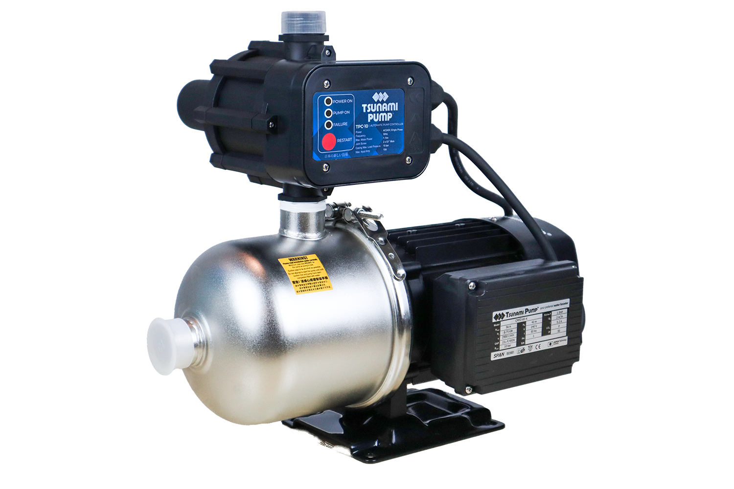 Tsunami Pump Stainless Steel Booster Pump CMF2-60-K