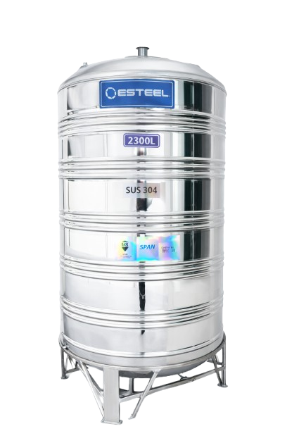 Esteel Water Storage – 2300L Vertical (SUS 304)