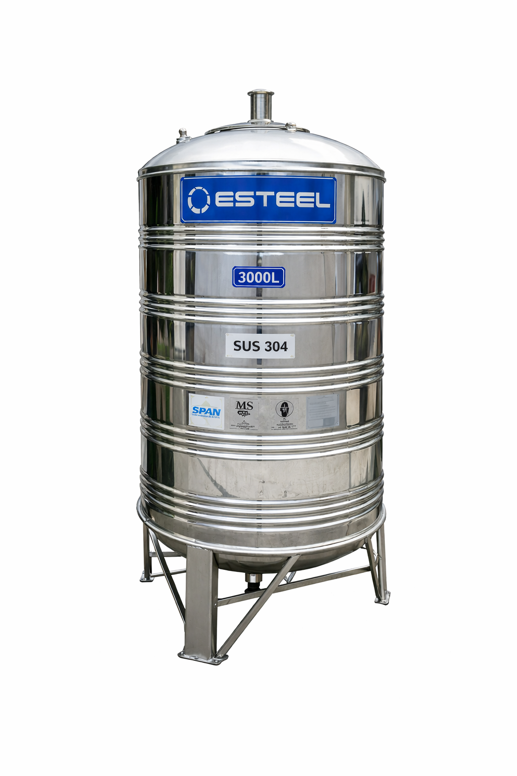 Esteel Water Storage – 3000L Vertical (SUS 304)