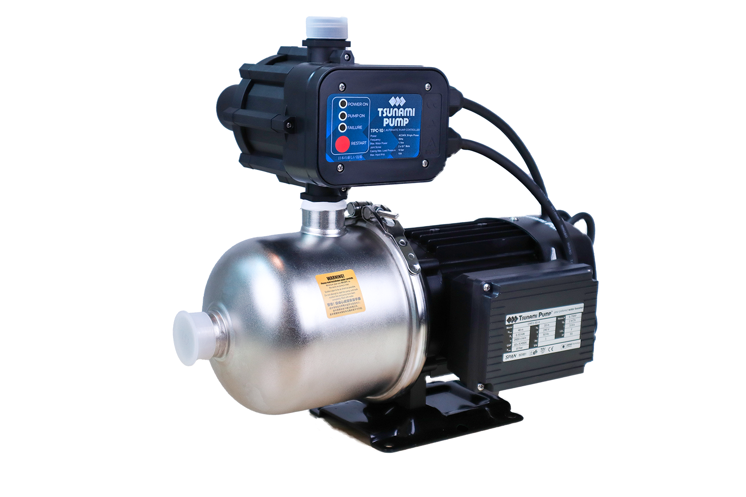 Tsunami Pump Stainless Steel Booster Pump CMF2-50-K