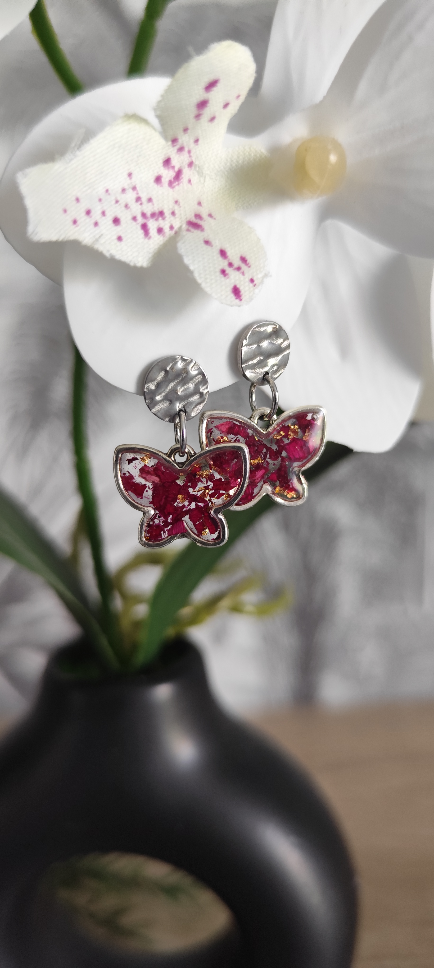 Boucles d'oreilles papillon