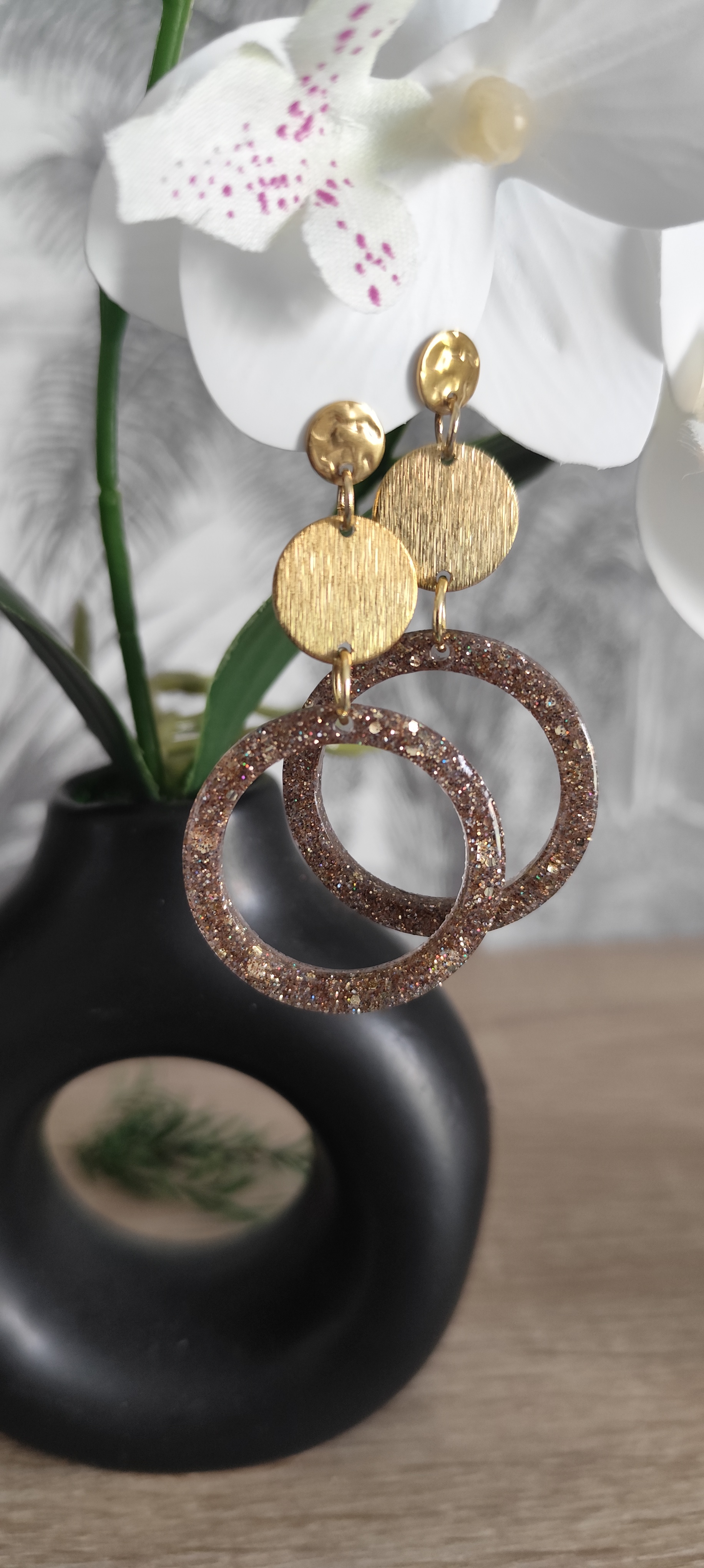 Boucles d'oreilles créoles dorées