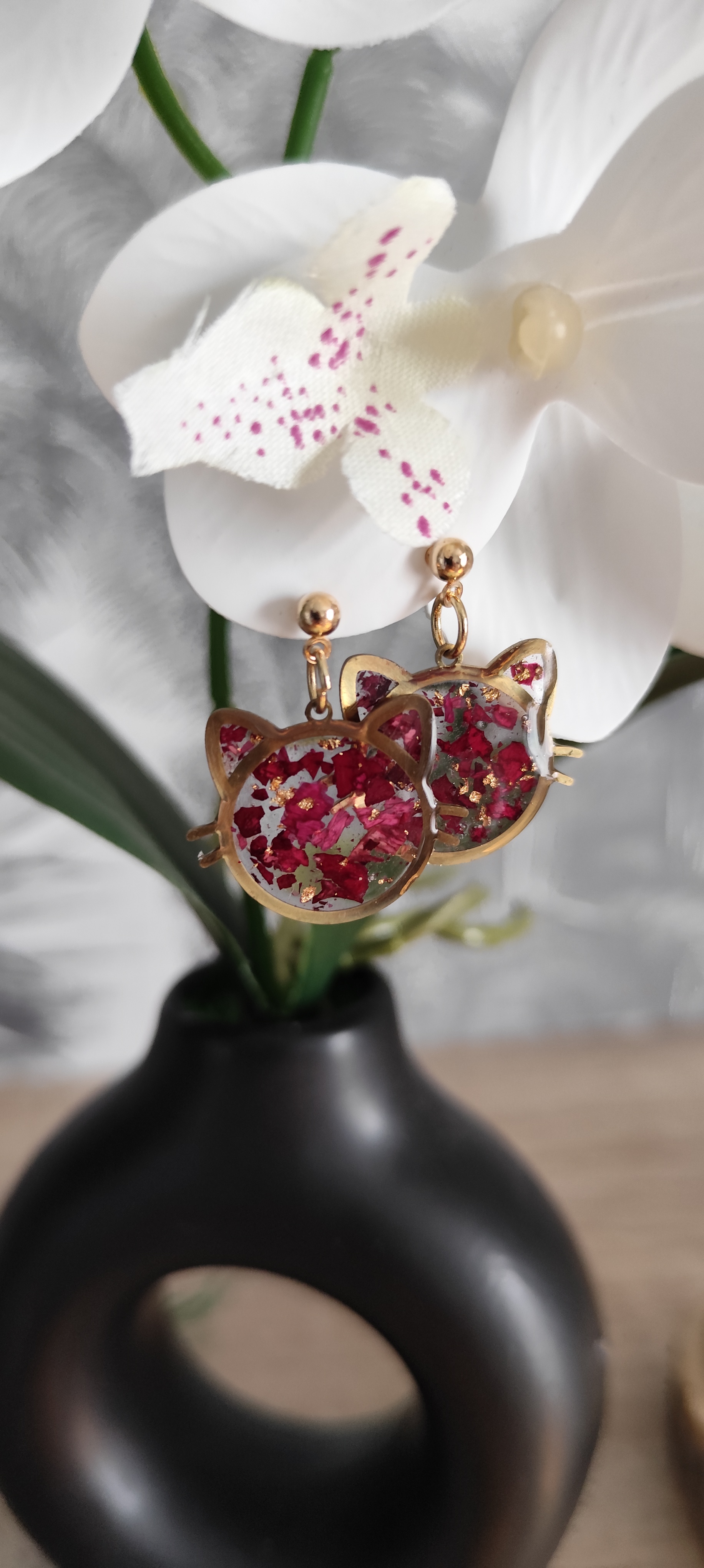 Boucles d'oreilles Chat