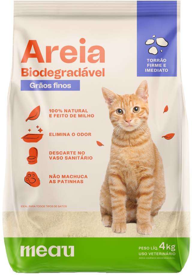 Areia Biodegradável Grãos Finos