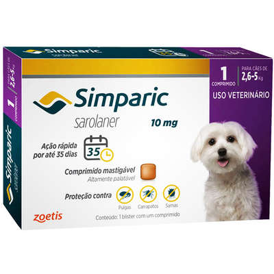 Simparic Sarolaner 10 mg