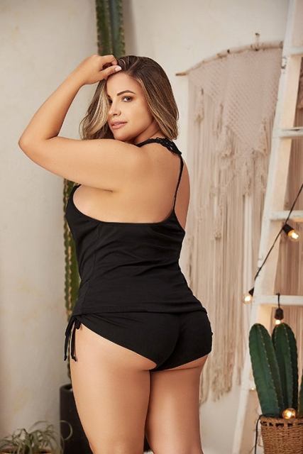 Black Lounge Pajama Set