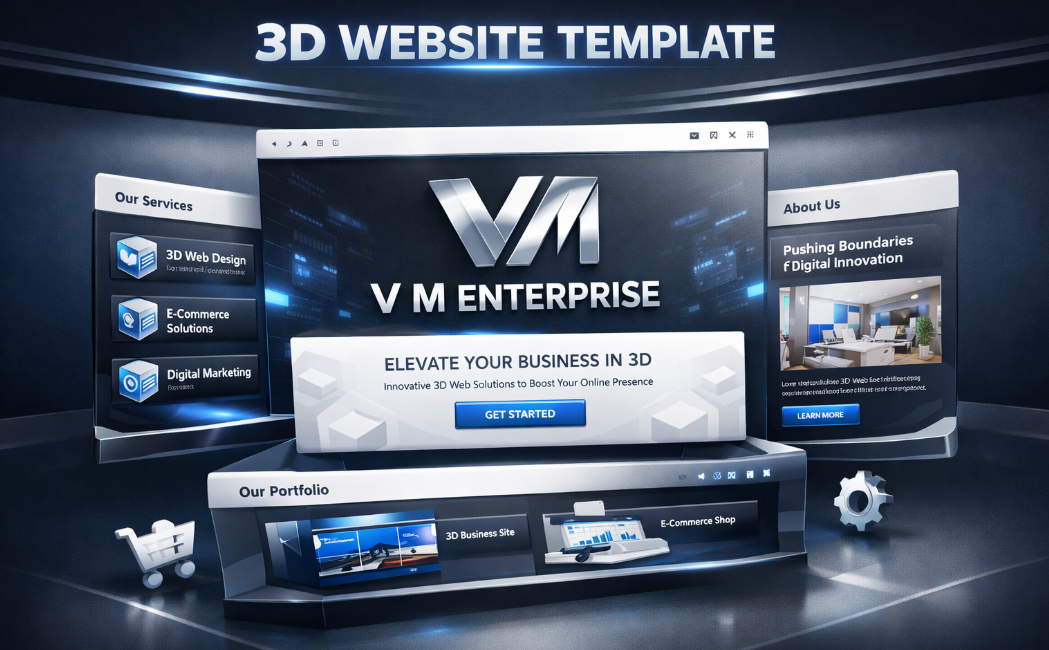 3D Website Template