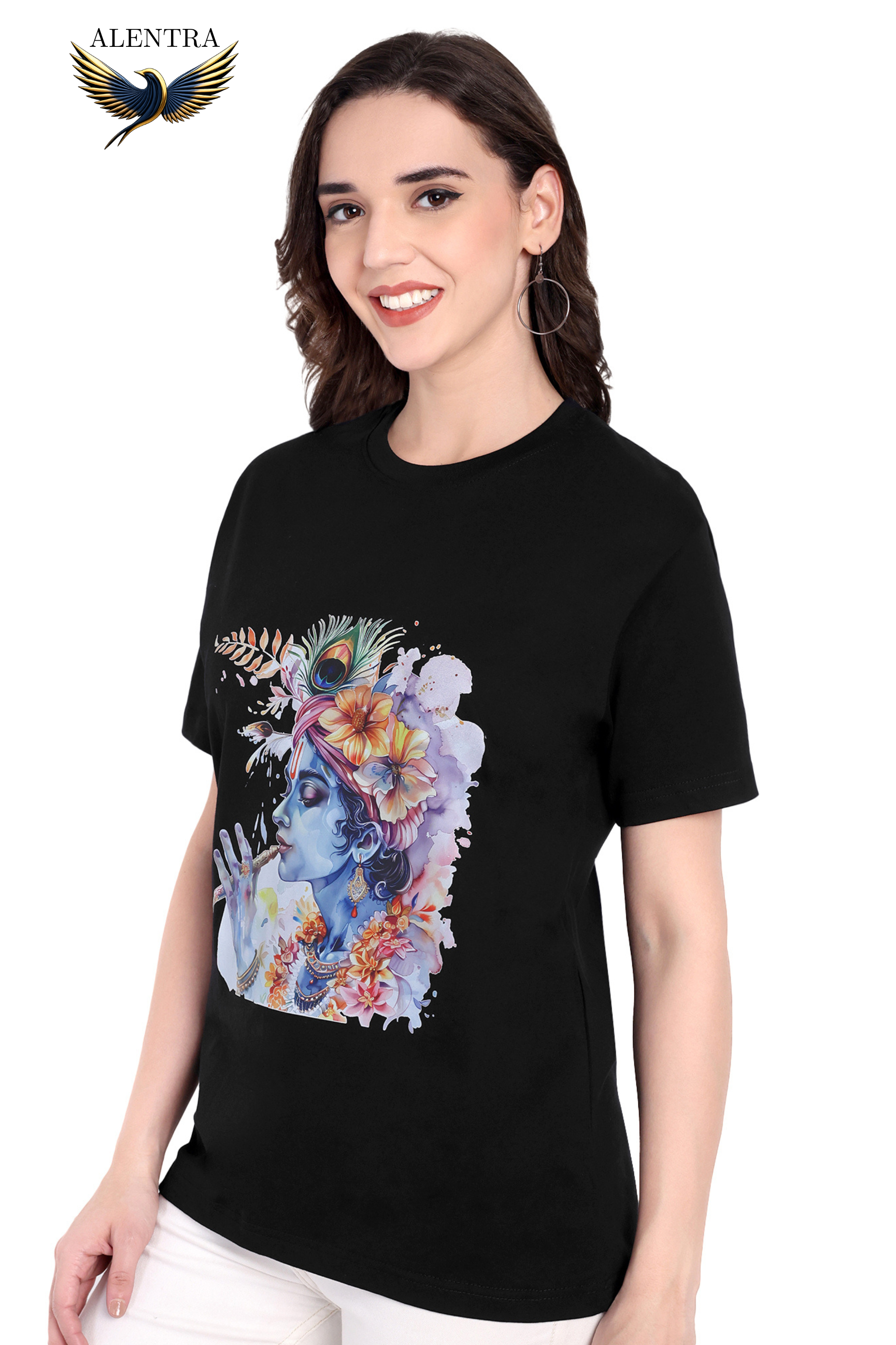 Krishna Artistic Print T-Shirt