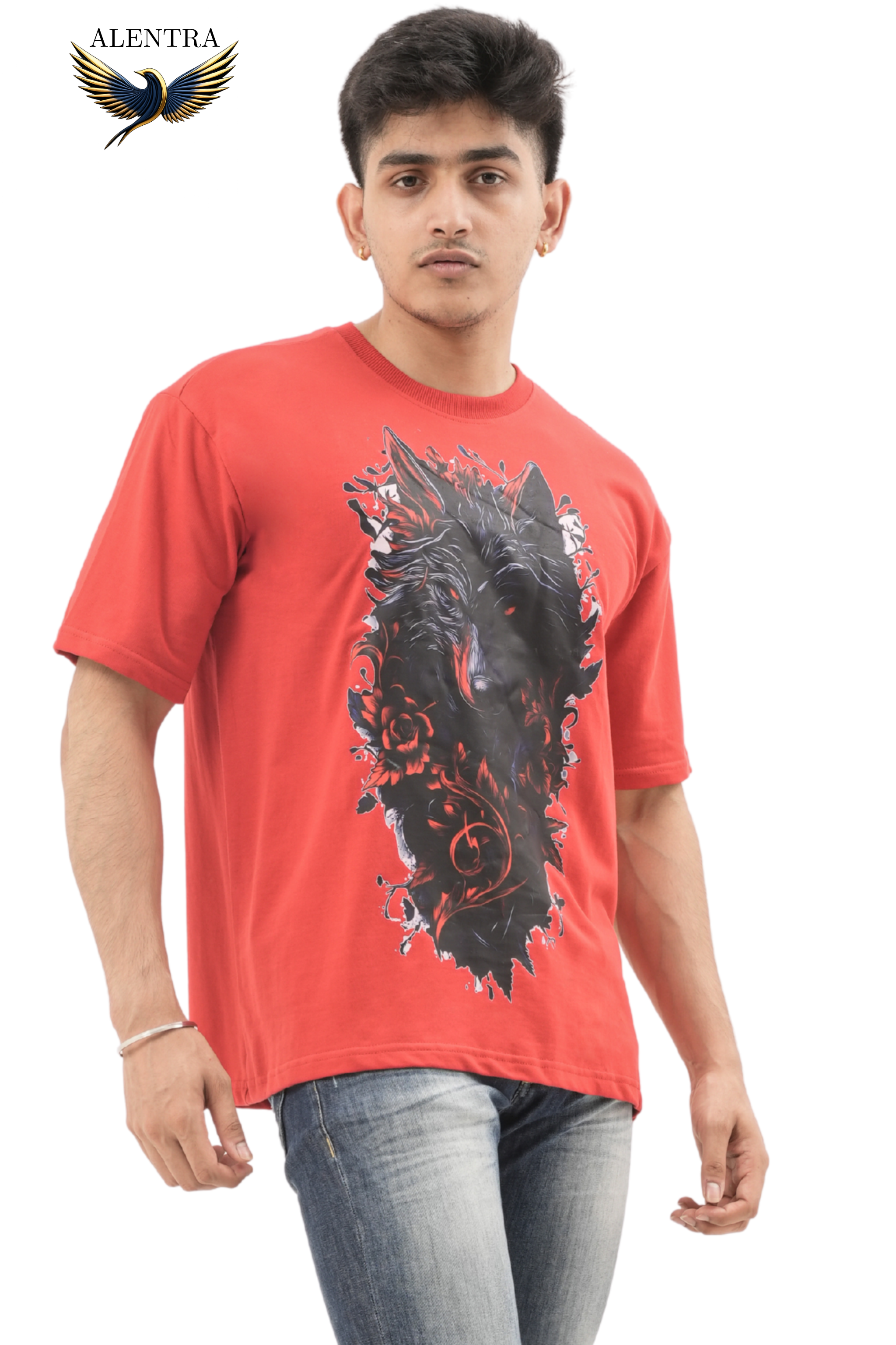 Red Wolf Graphic T-Shirt