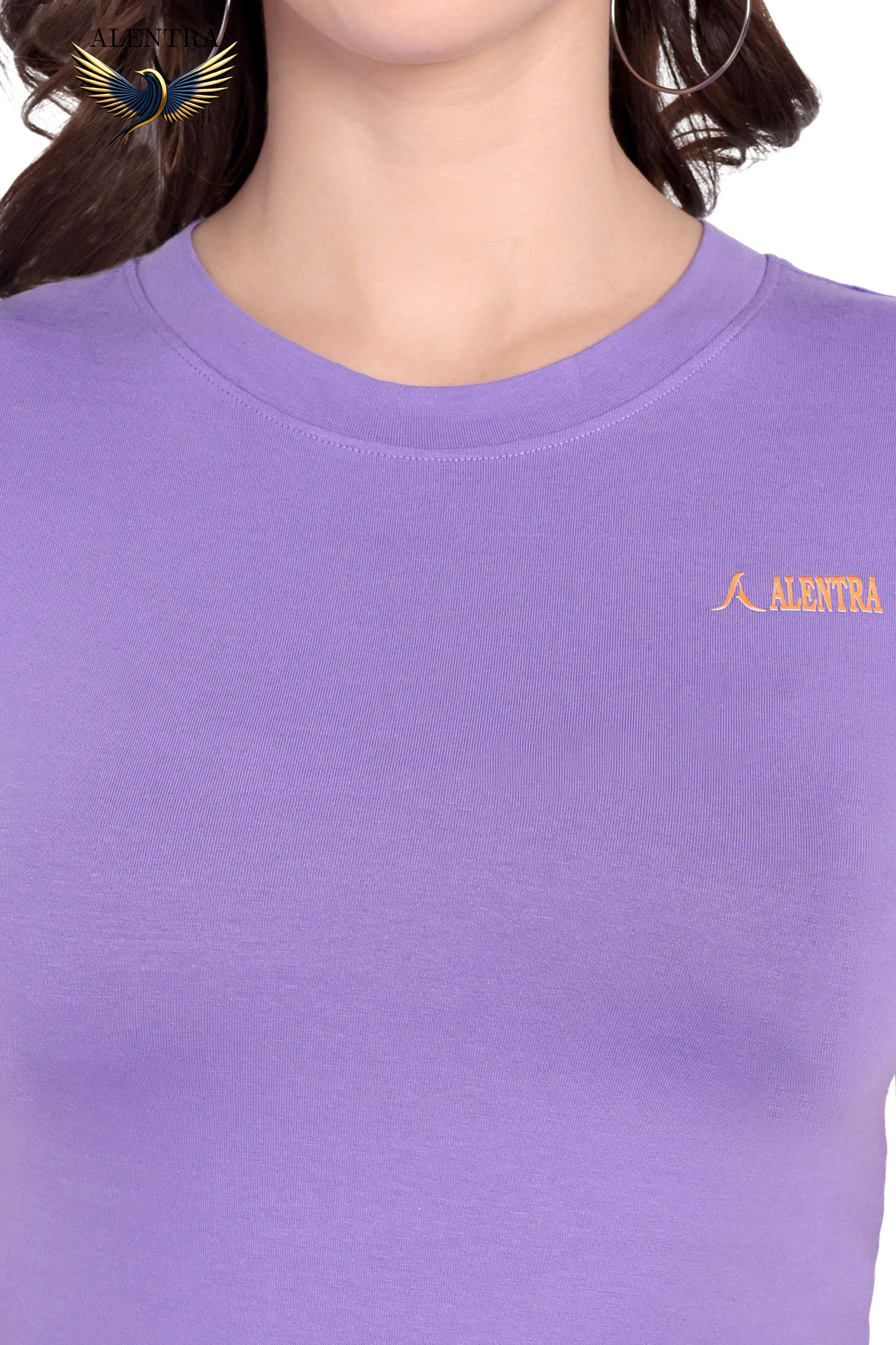 Alentra Women's Purple T-shirt