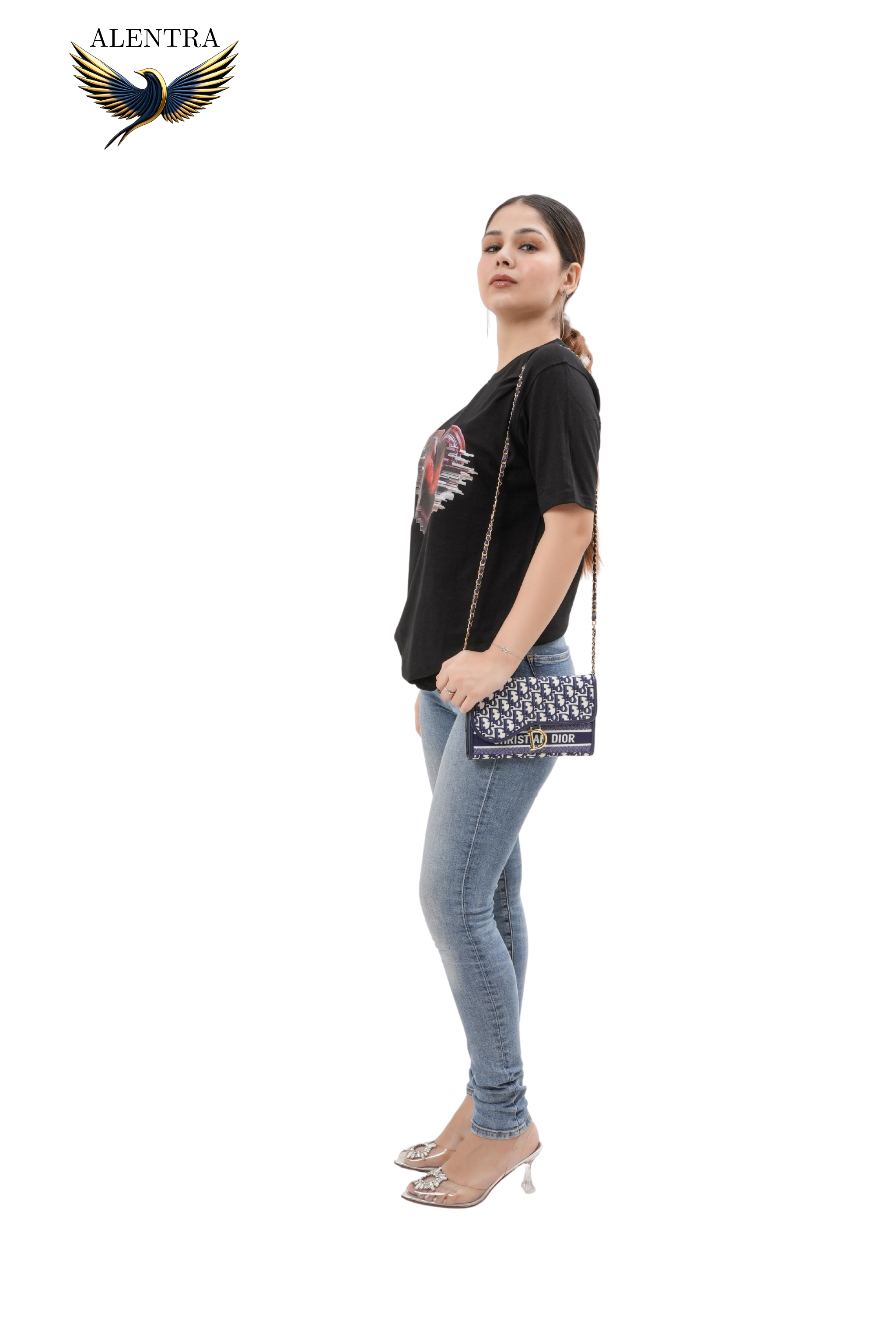 Heart Graphic Black T-Shirt