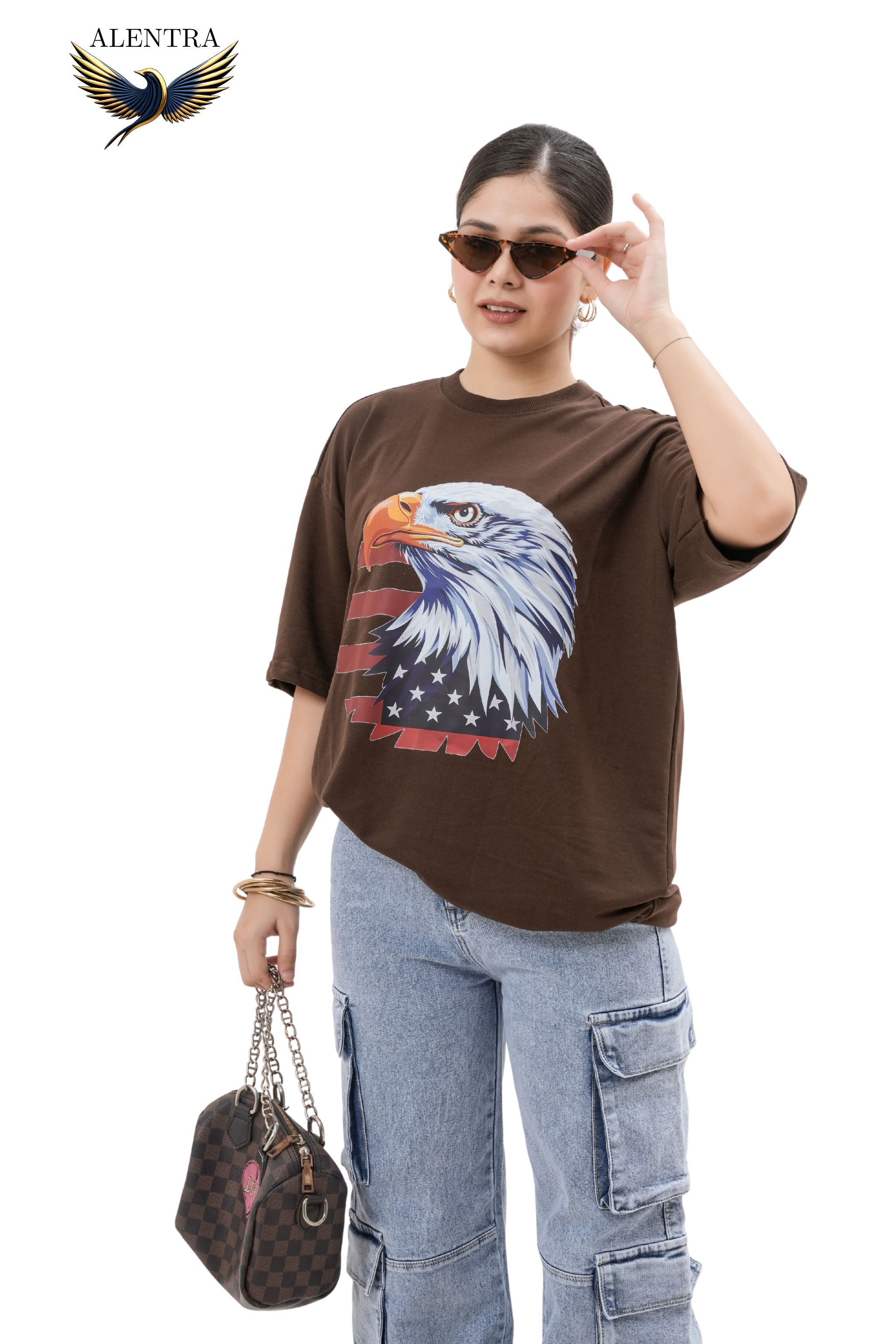 Eagle Graphic Brown T-Shirt