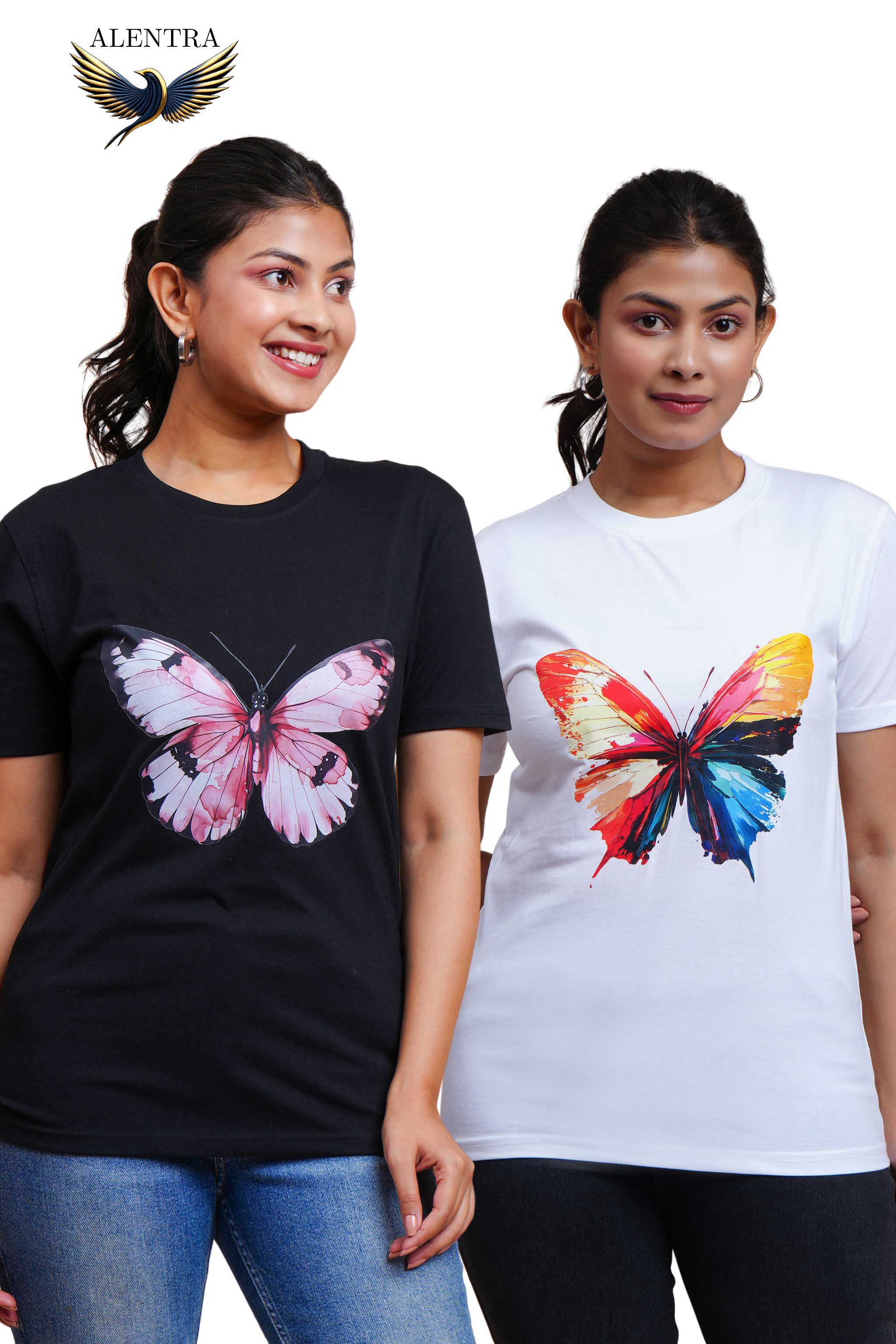 Butterfly Graphic T-Shirt Combo