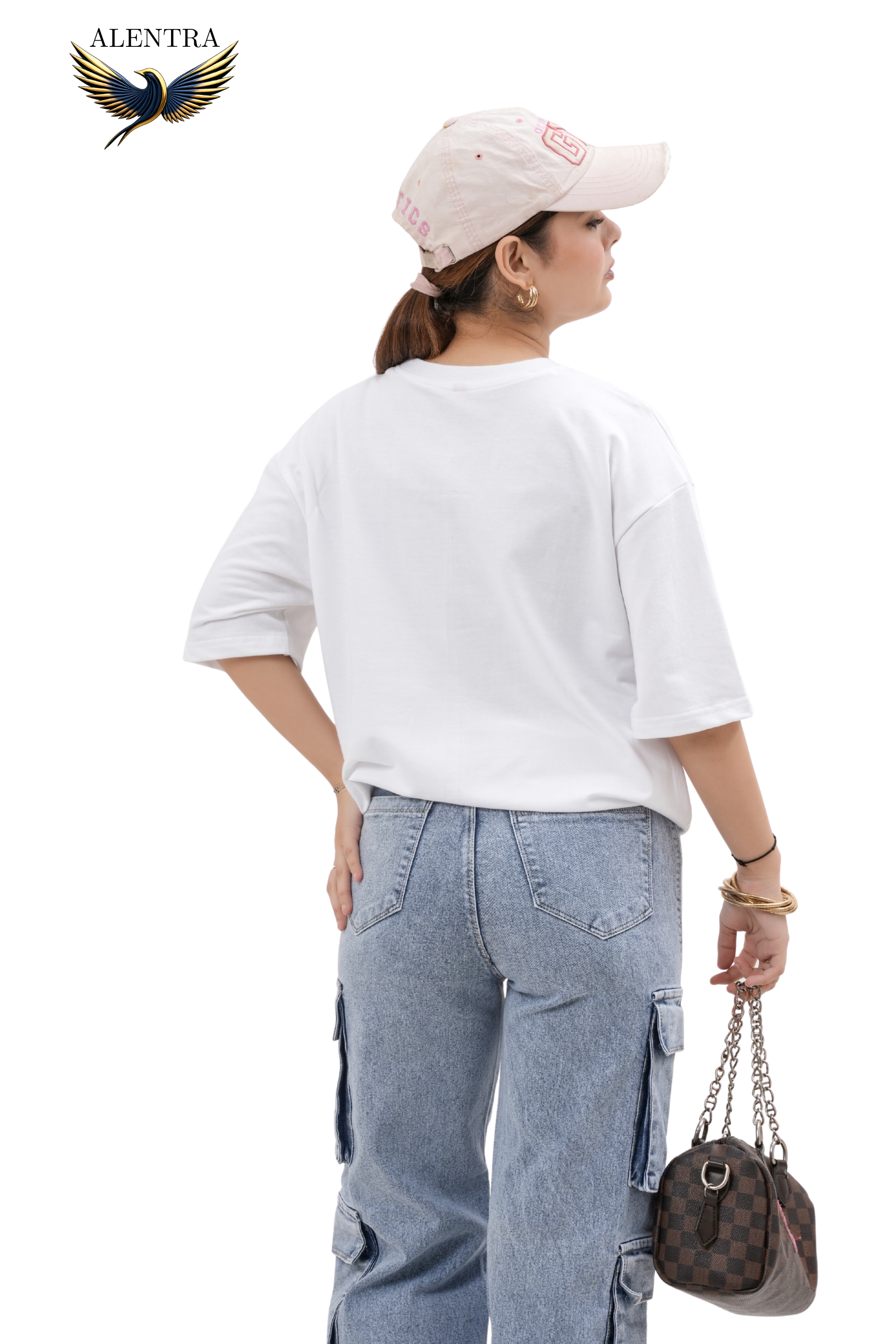 Graphic Wolf Print Oversized T-Shirt