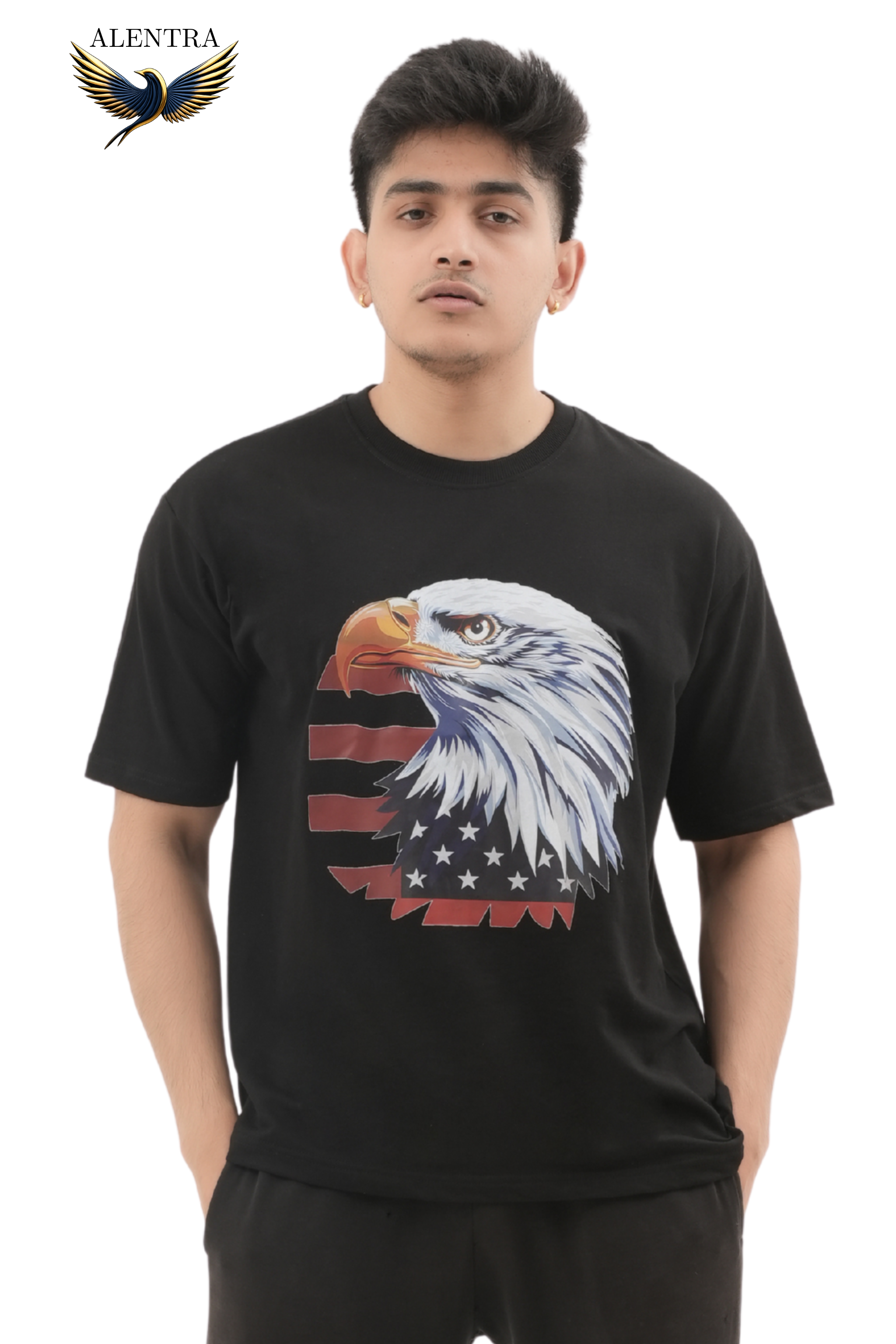 Eagle Graphic Black T-Shirt