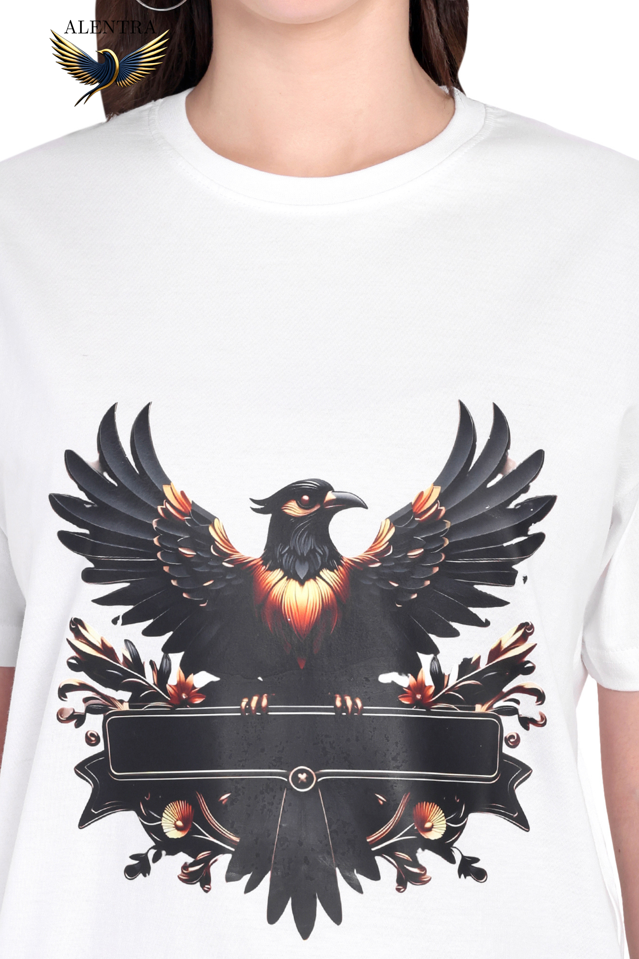 Graphic Raven White T-Shirt