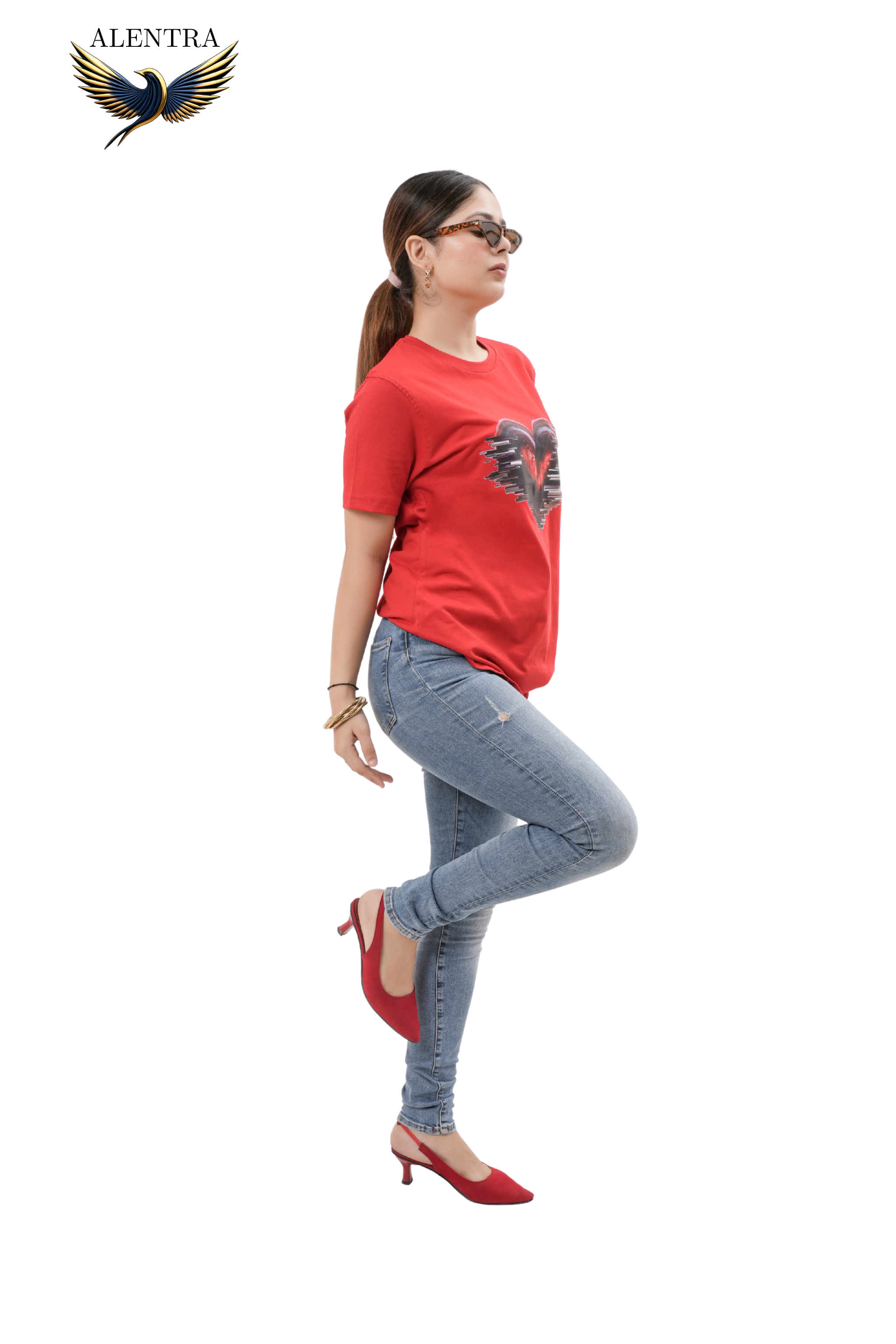 Red Heart Graphic T-Shirt
