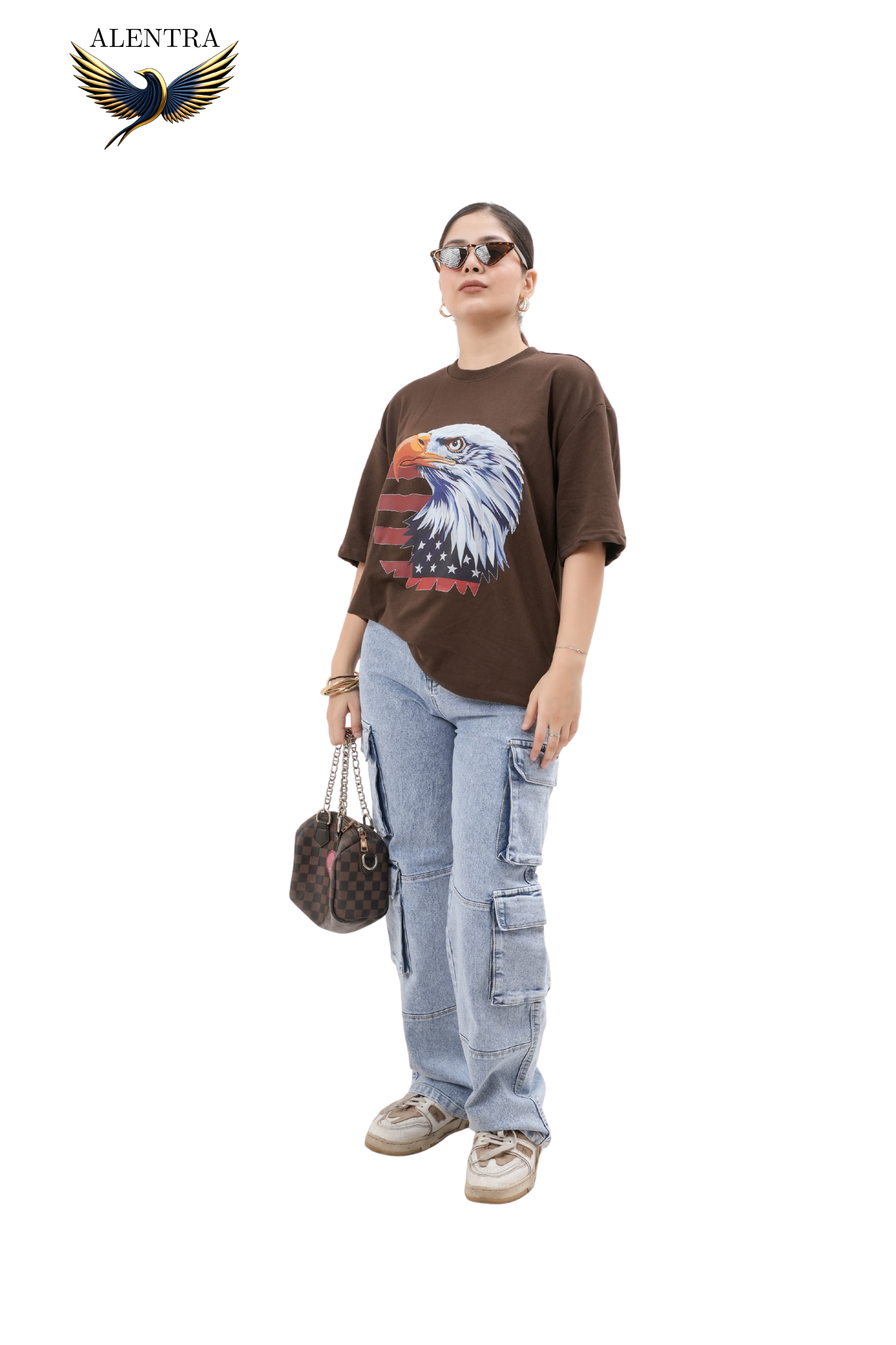 Eagle Graphic Brown T-Shirt