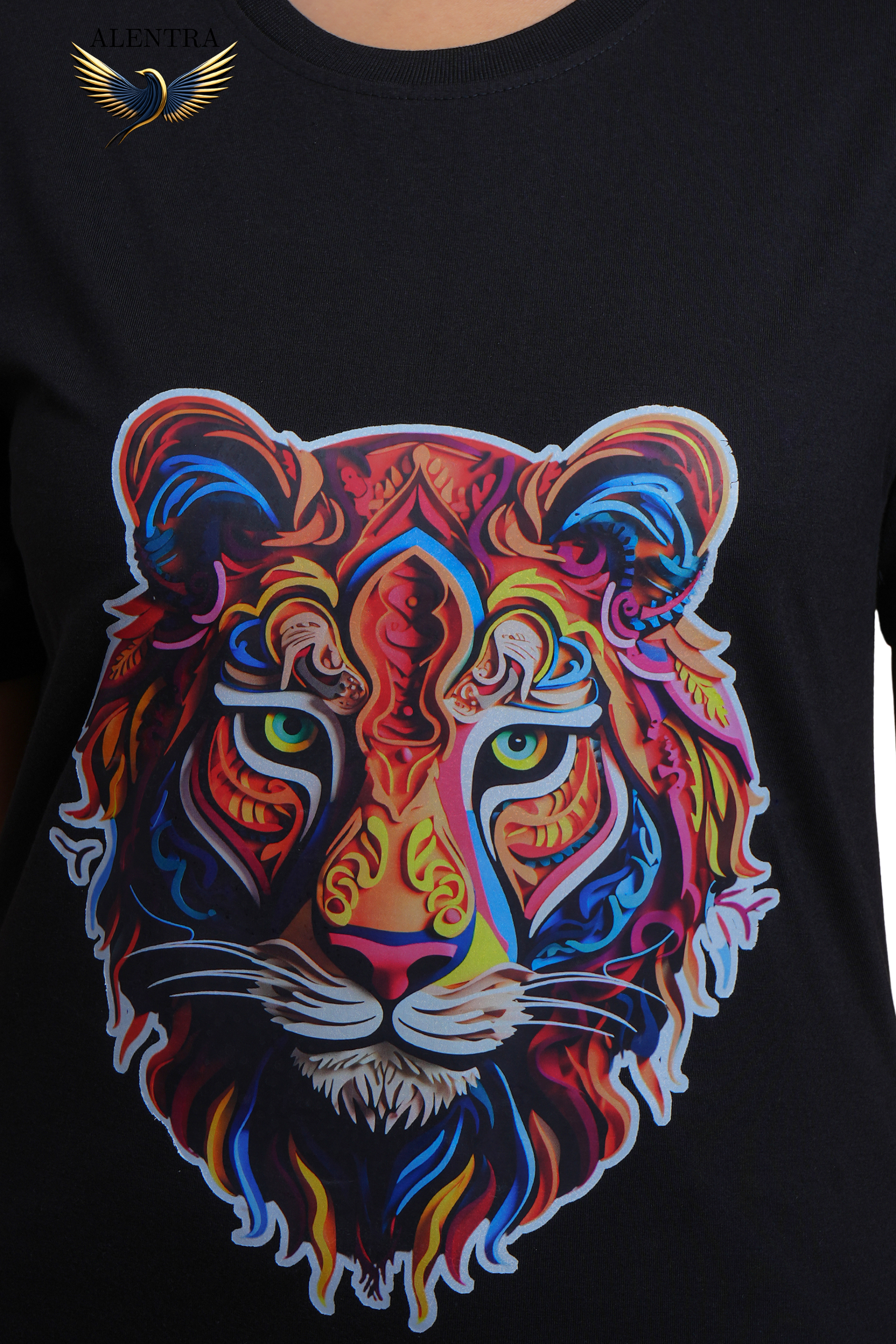 Colorful Tiger Graphic T-Shirt