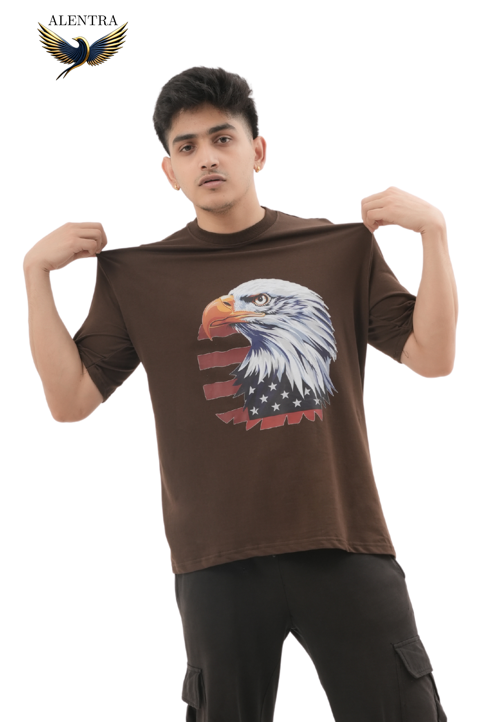 Eagle Graphic Brown T-Shirt
