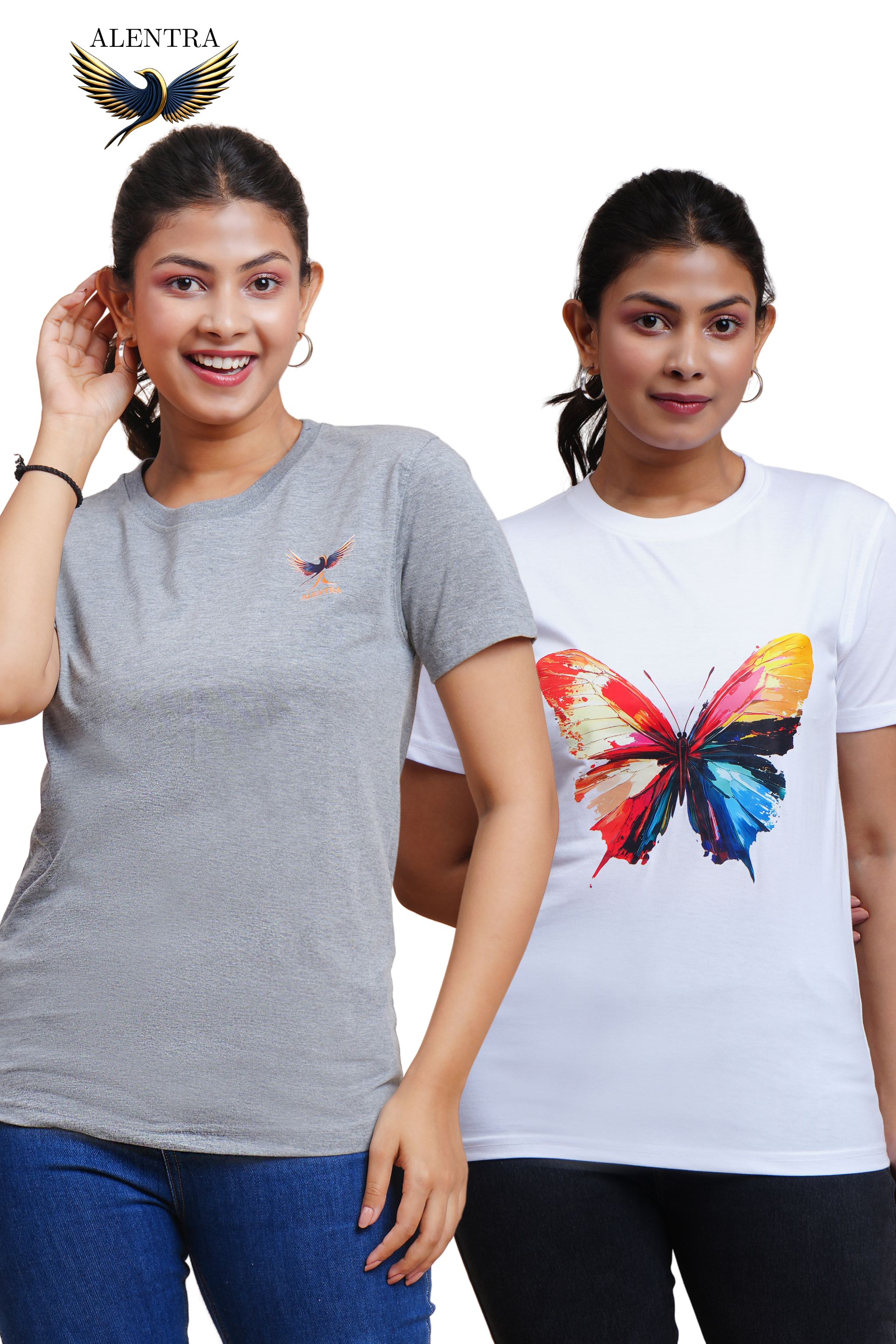Butterfly Print T-Shirt Combo