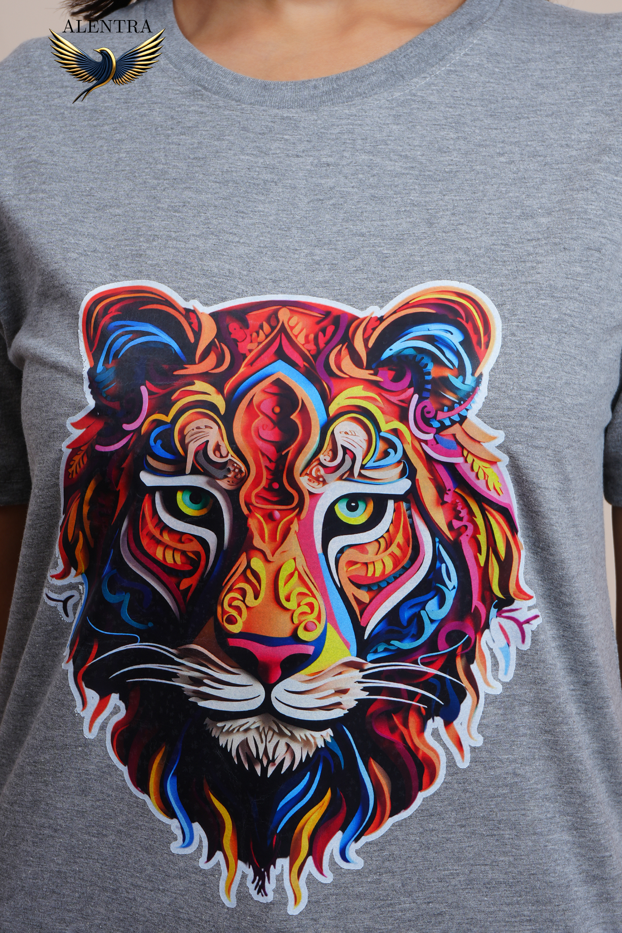 Alentra Artistic Tiger Print T-Shirt