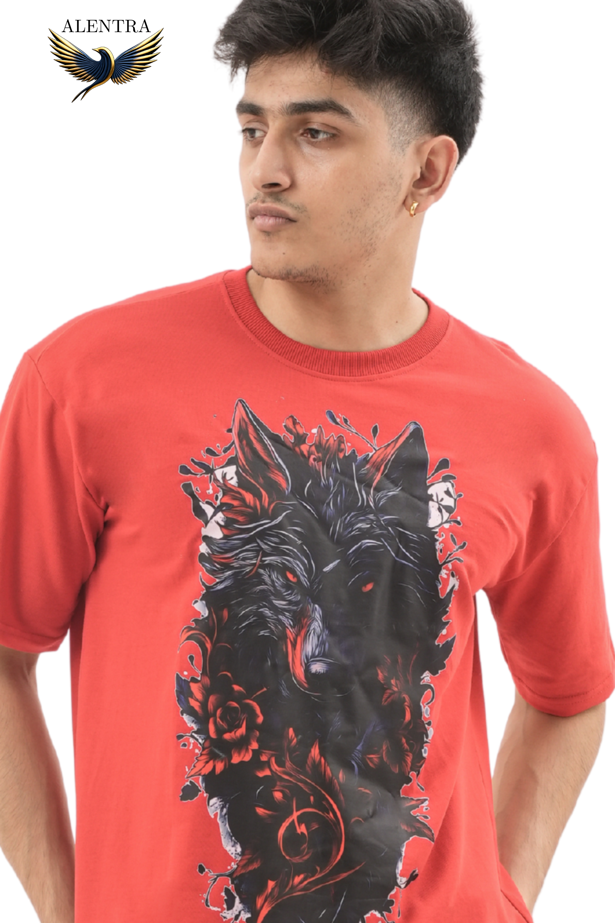Red Wolf Graphic T-Shirt