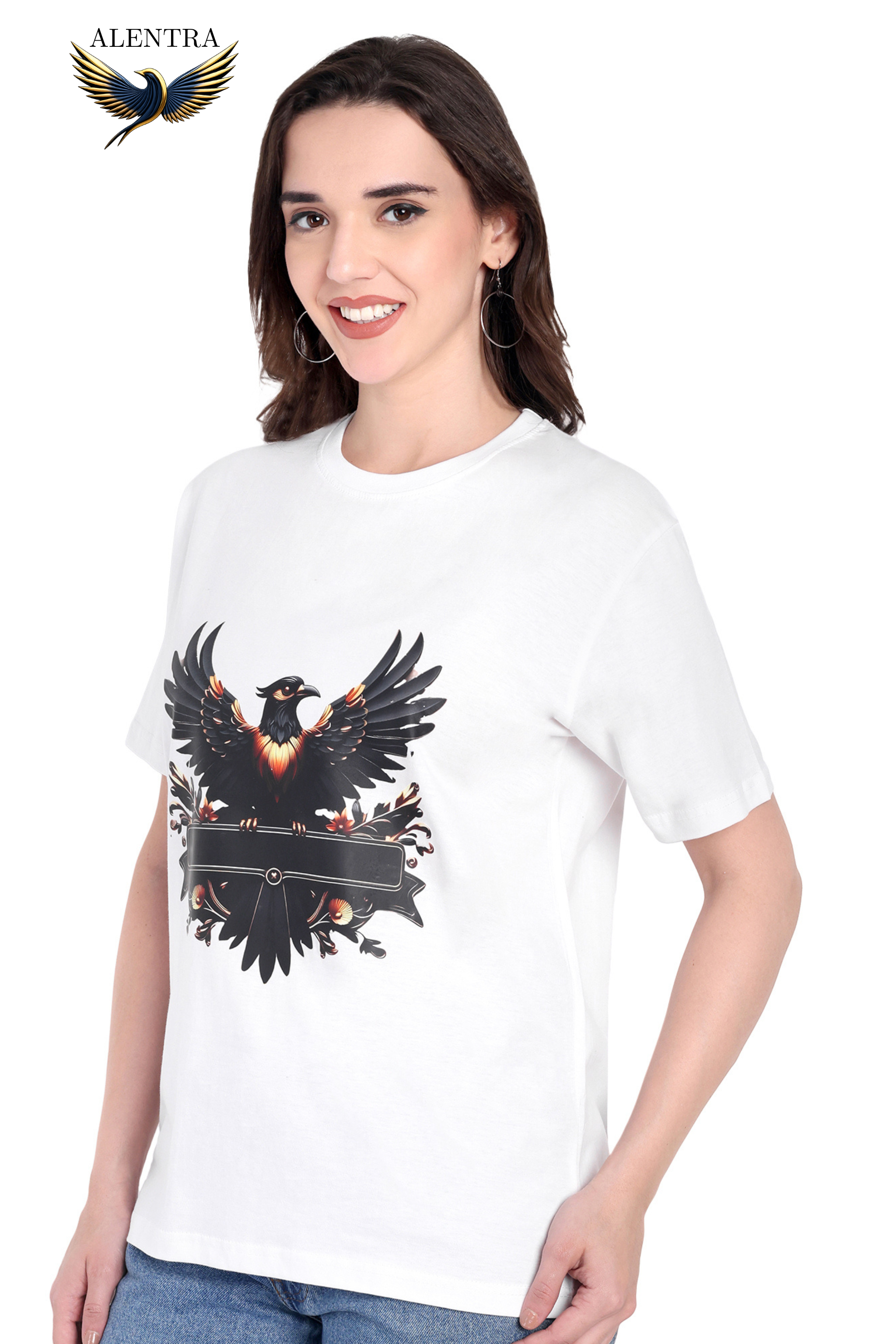 Graphic Raven White T-Shirt
