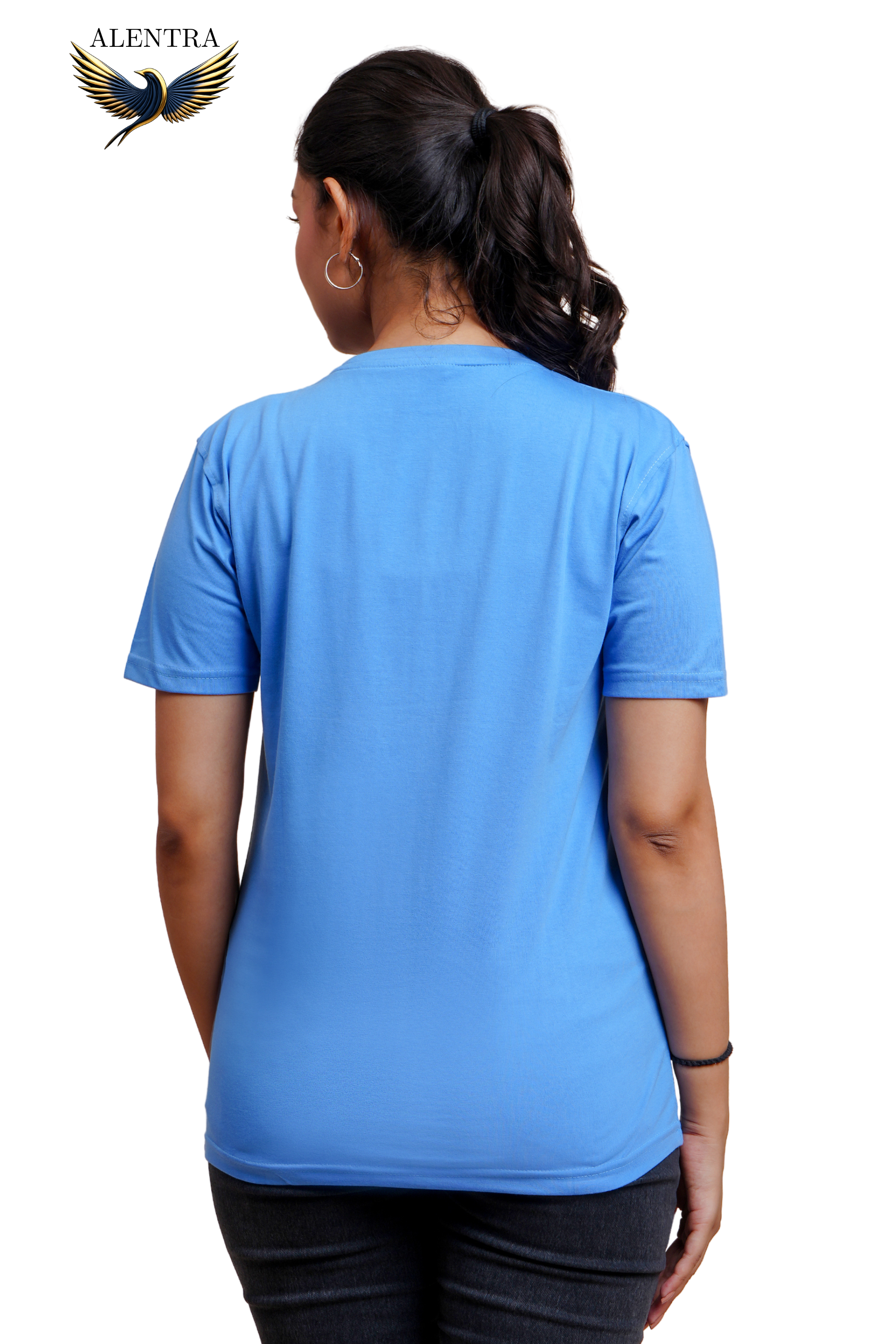 Blue Butterfly Graphic T-Shirt