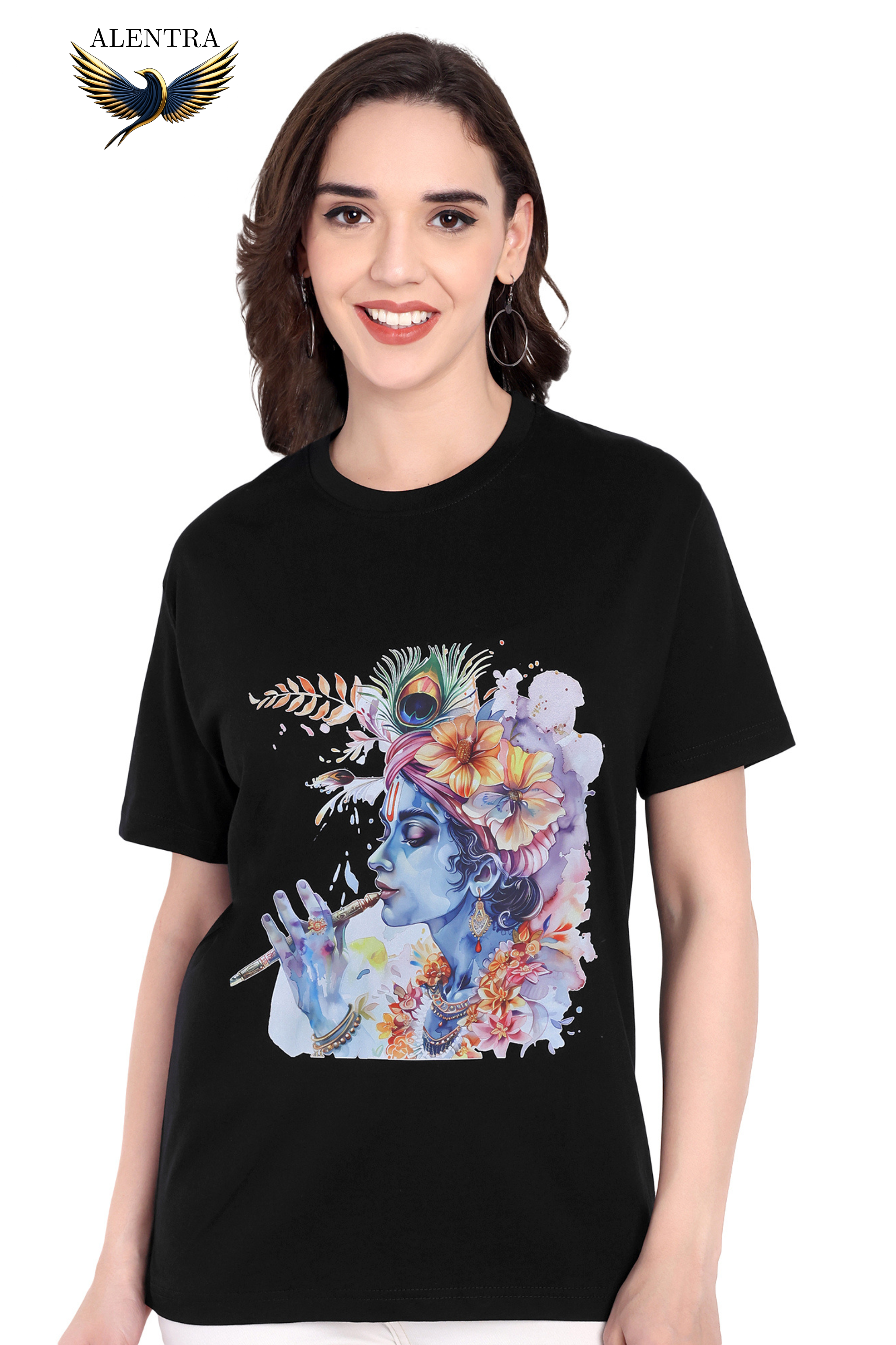 Krishna Artistic Print T-Shirt