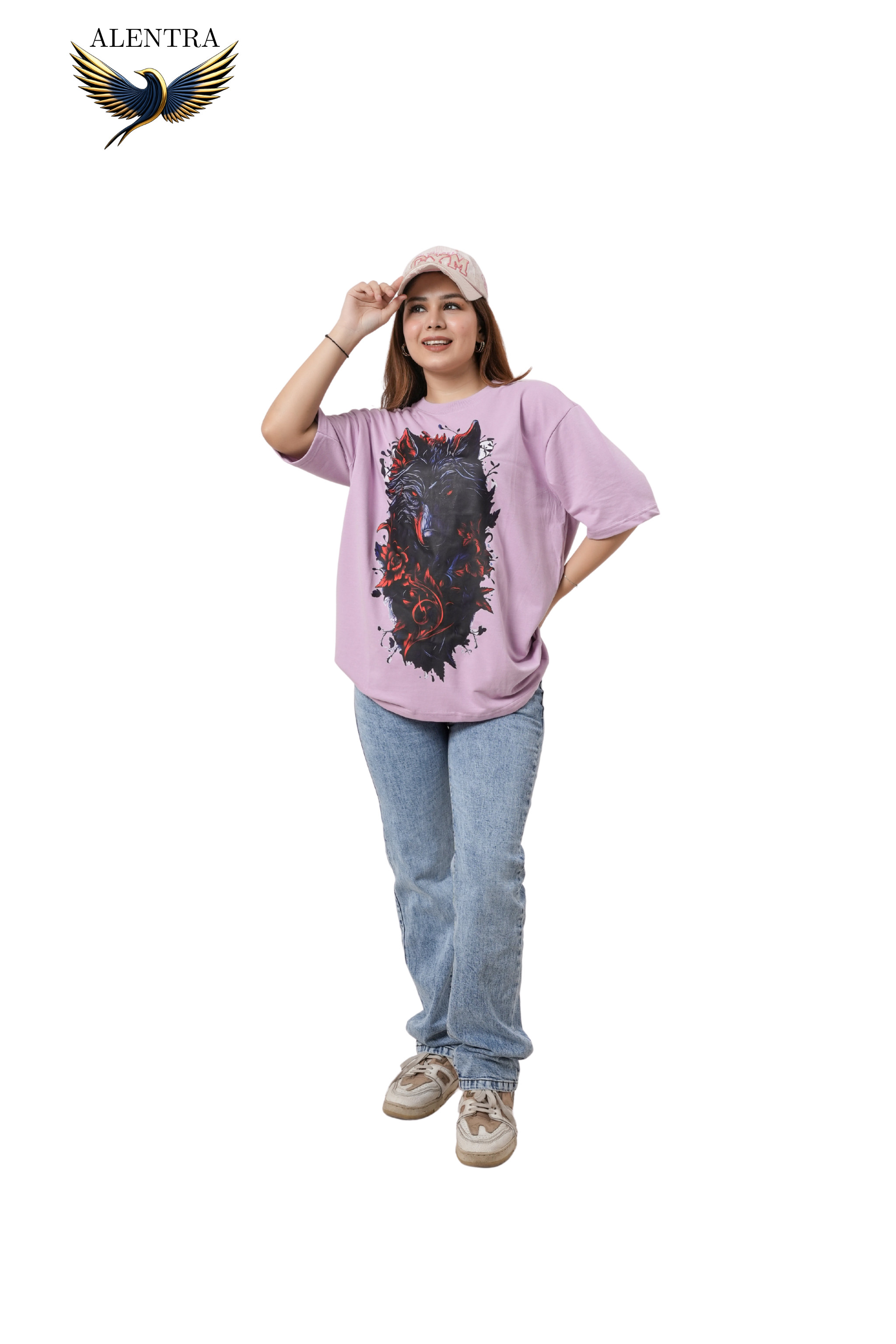 Wolf Graphic Lavender T-Shirt