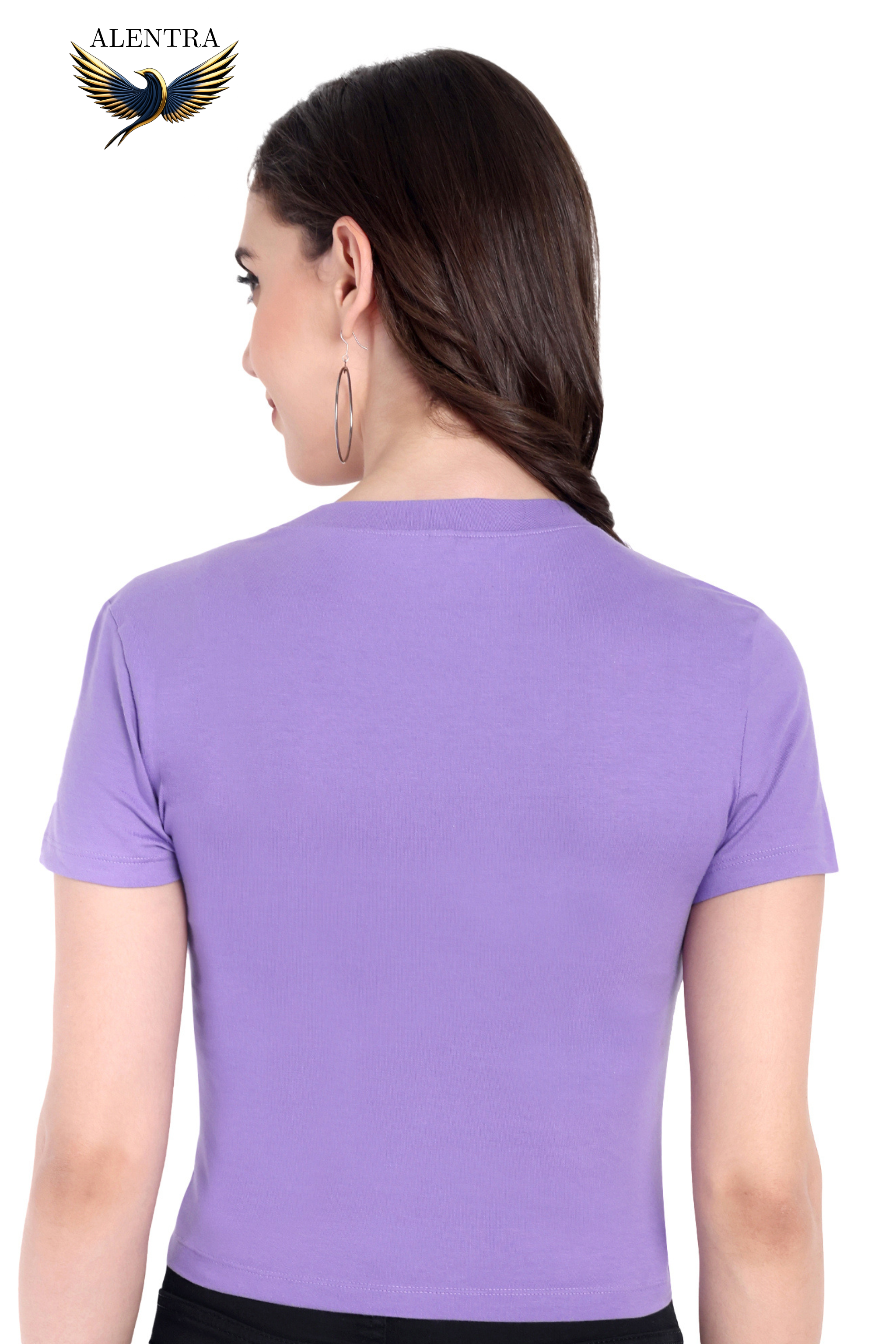 Alentra Women's Purple T-shirt