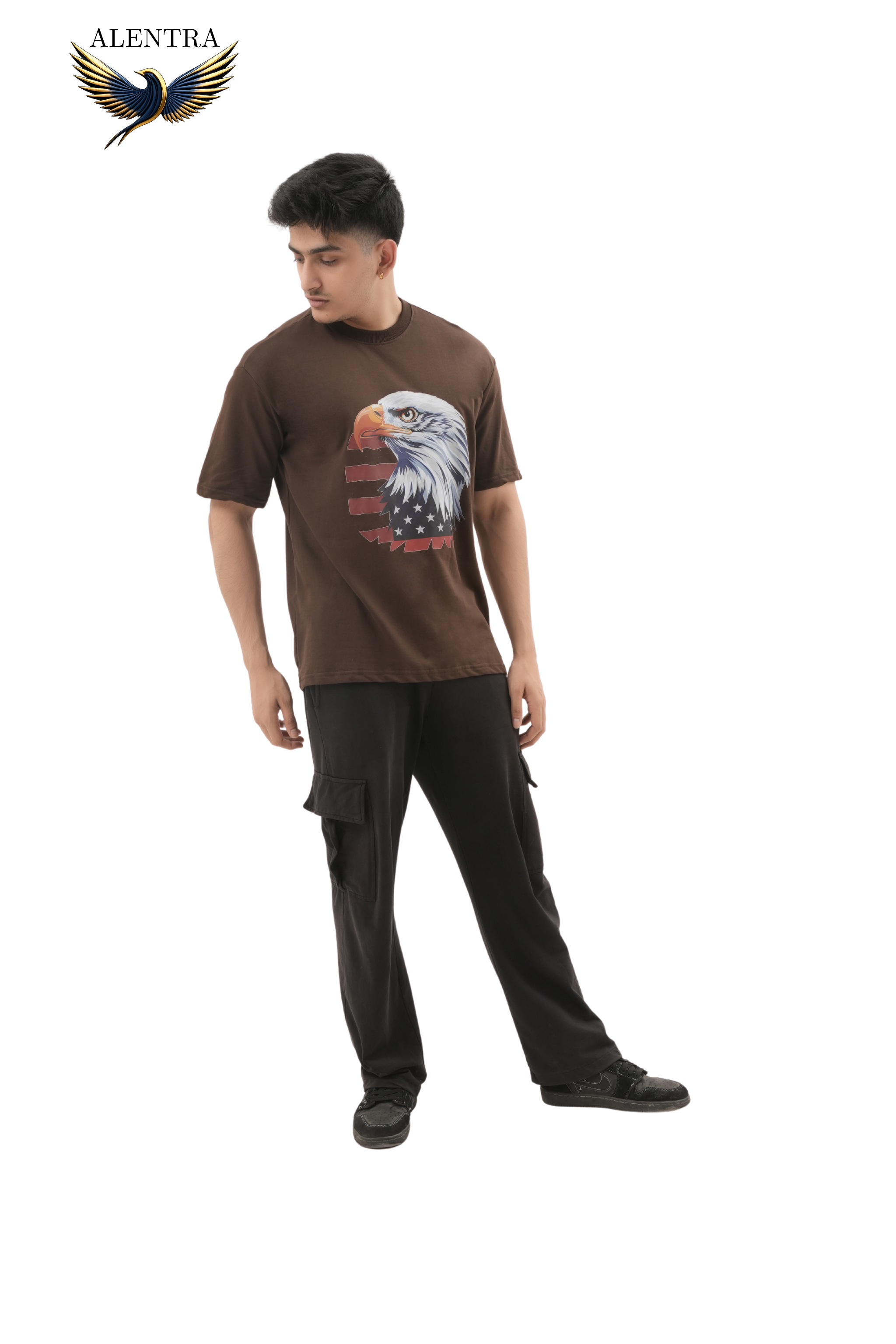 Eagle Graphic Brown T-Shirt