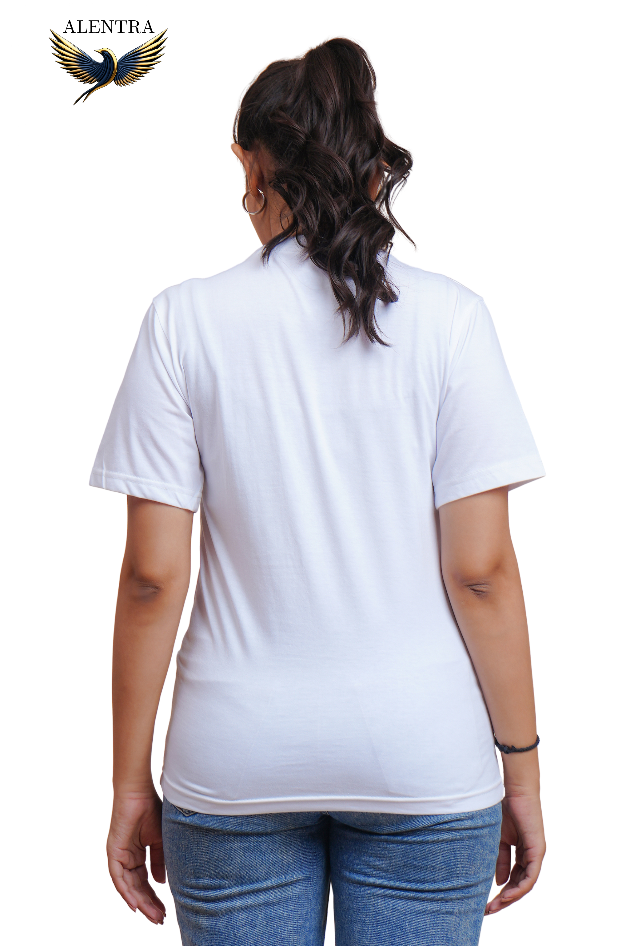 Butterfly Print White T-Shirt