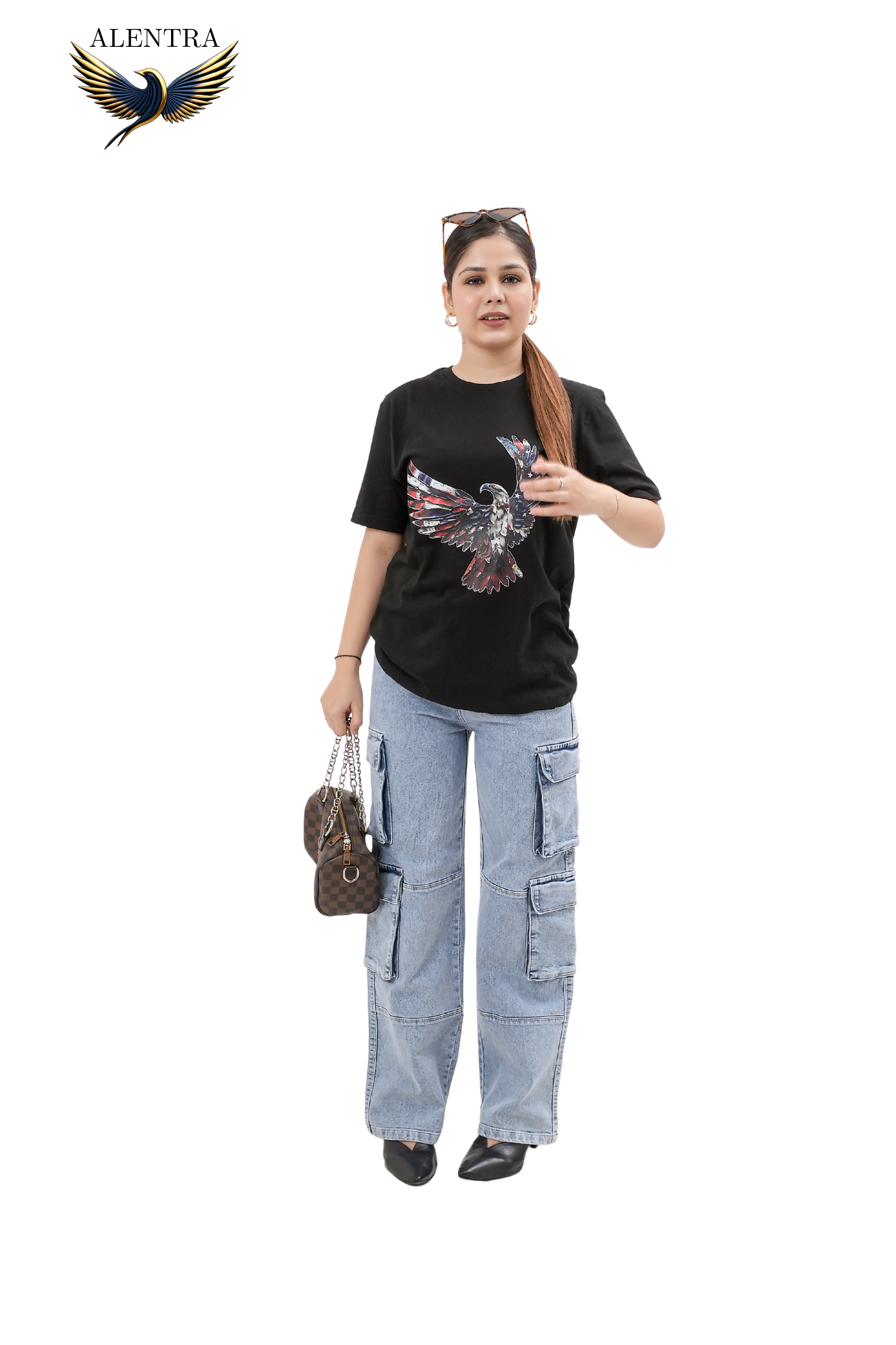 Graphic Eagle Black T-Shirt