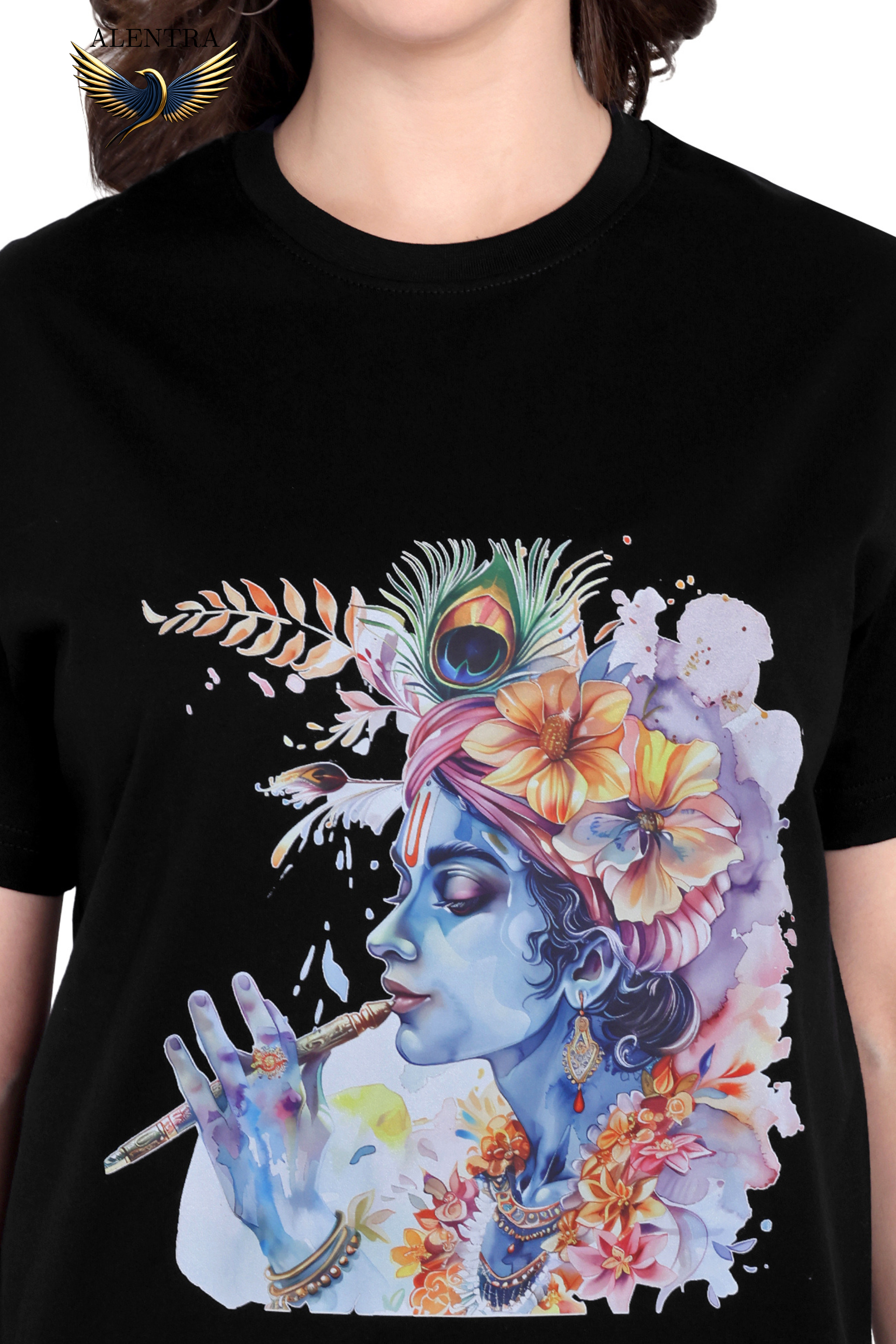 Krishna Artistic Print T-Shirt