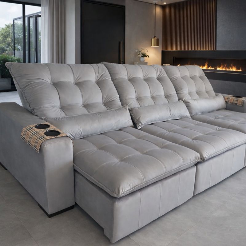 Sofá Retrátil e Reclinável