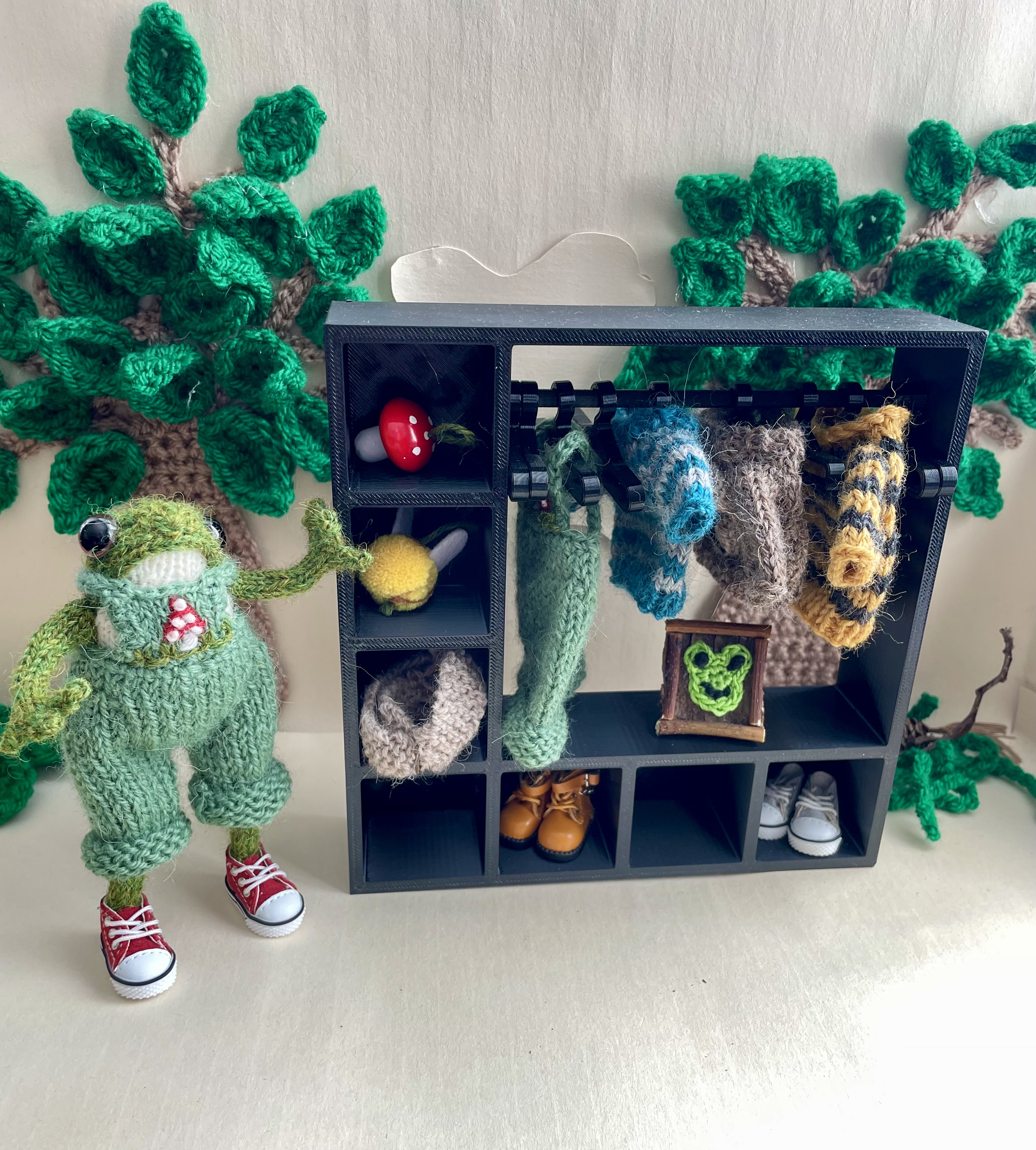 Wardrobe full of Froggy outfits 
