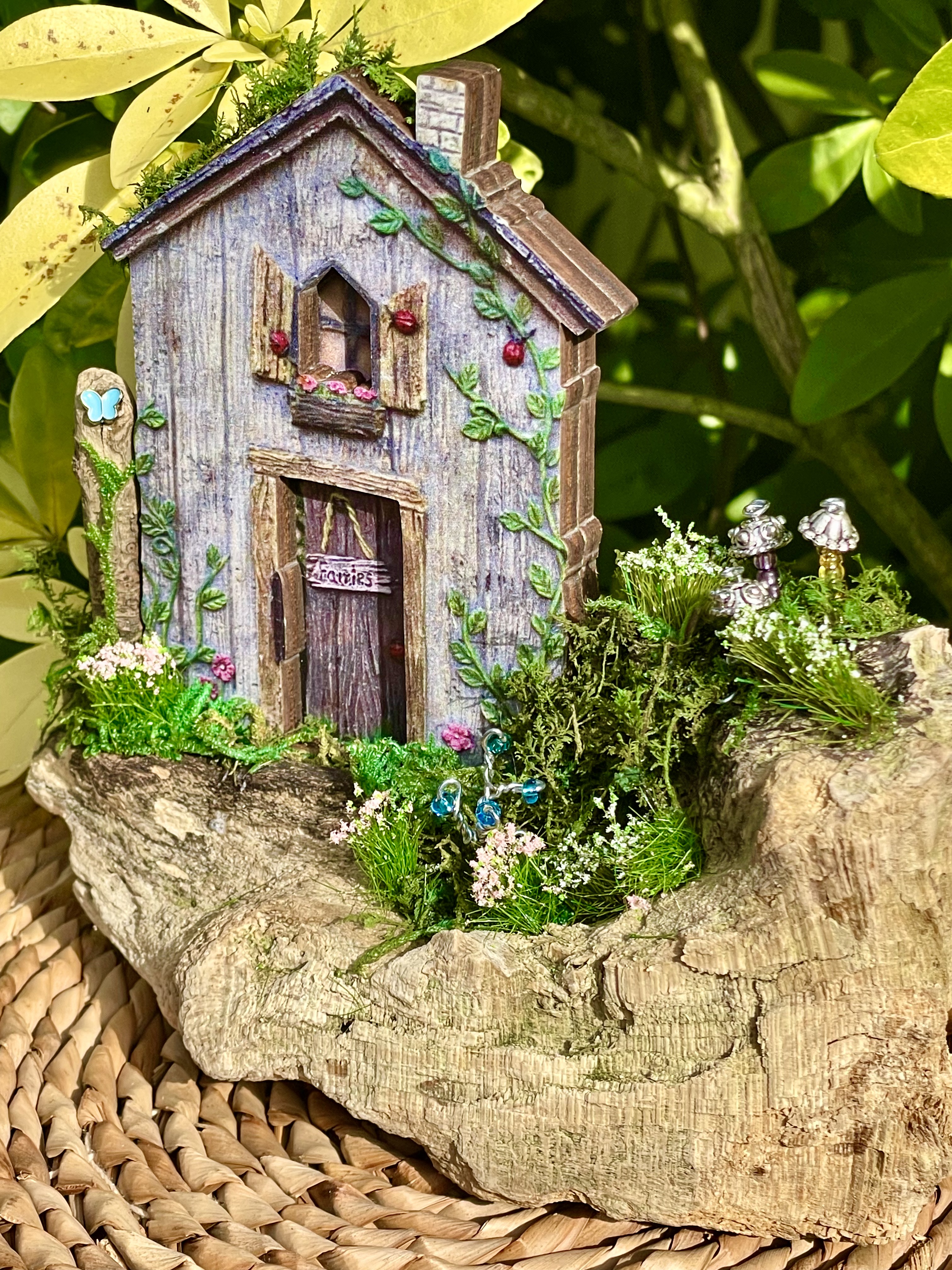 Pretty fairy house ornament