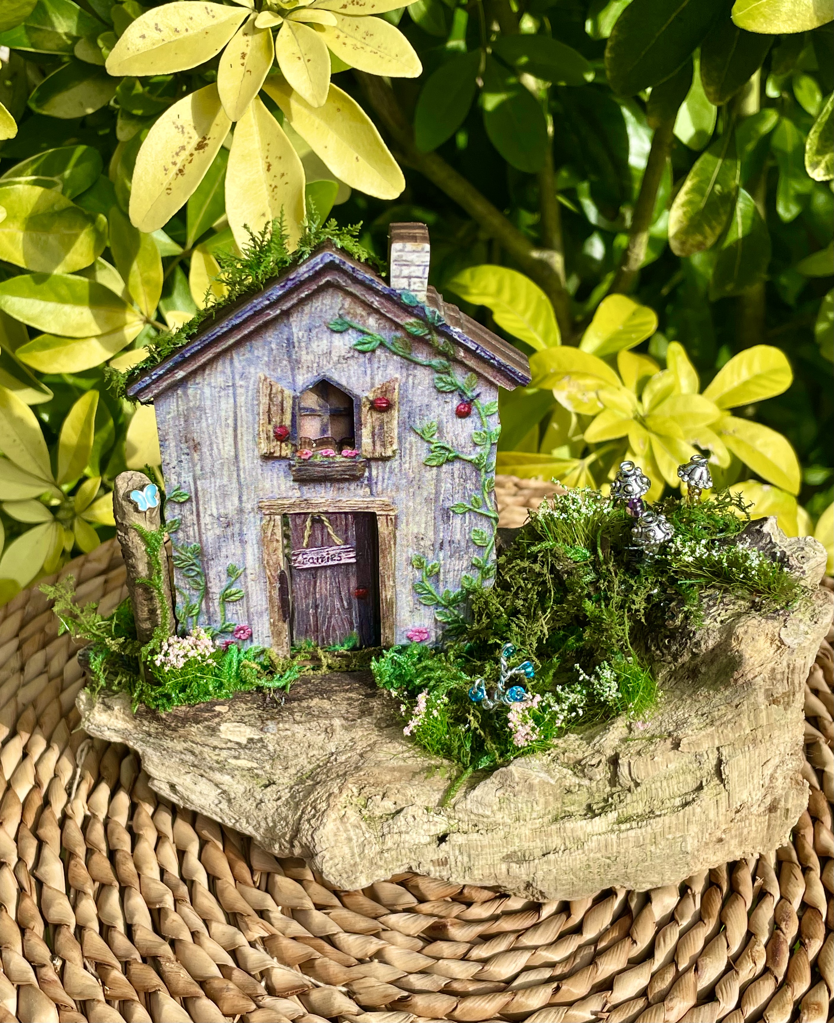 Pretty fairy house ornament