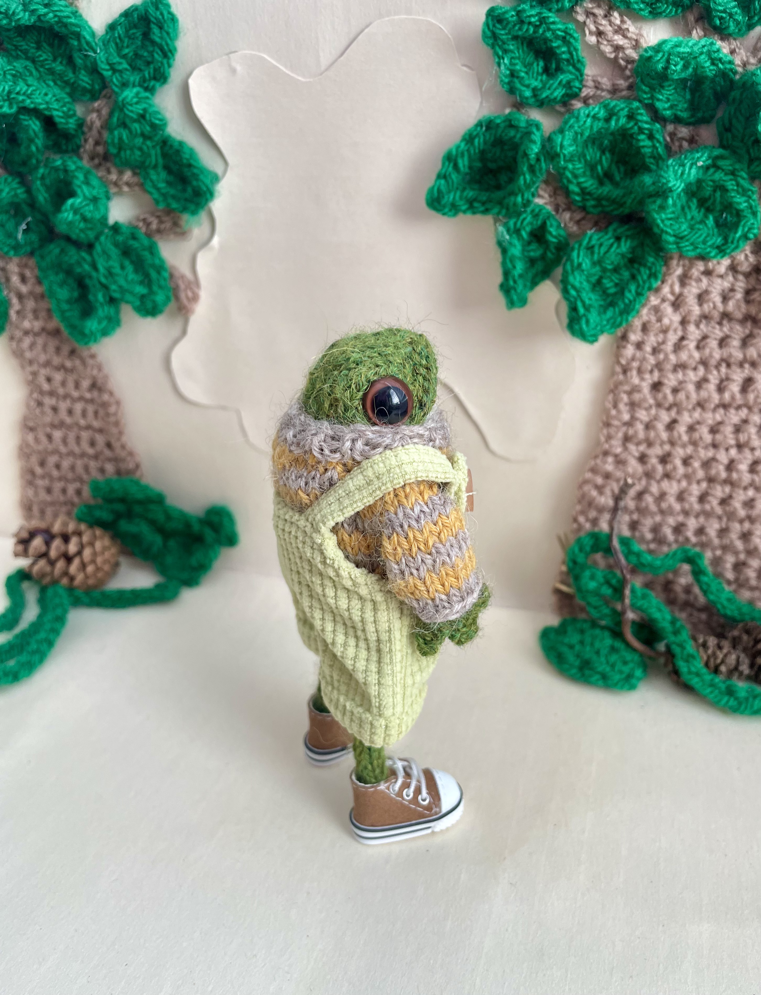 Meet Rowan – A Handcrafted Countryside Collectible Knitted Frog