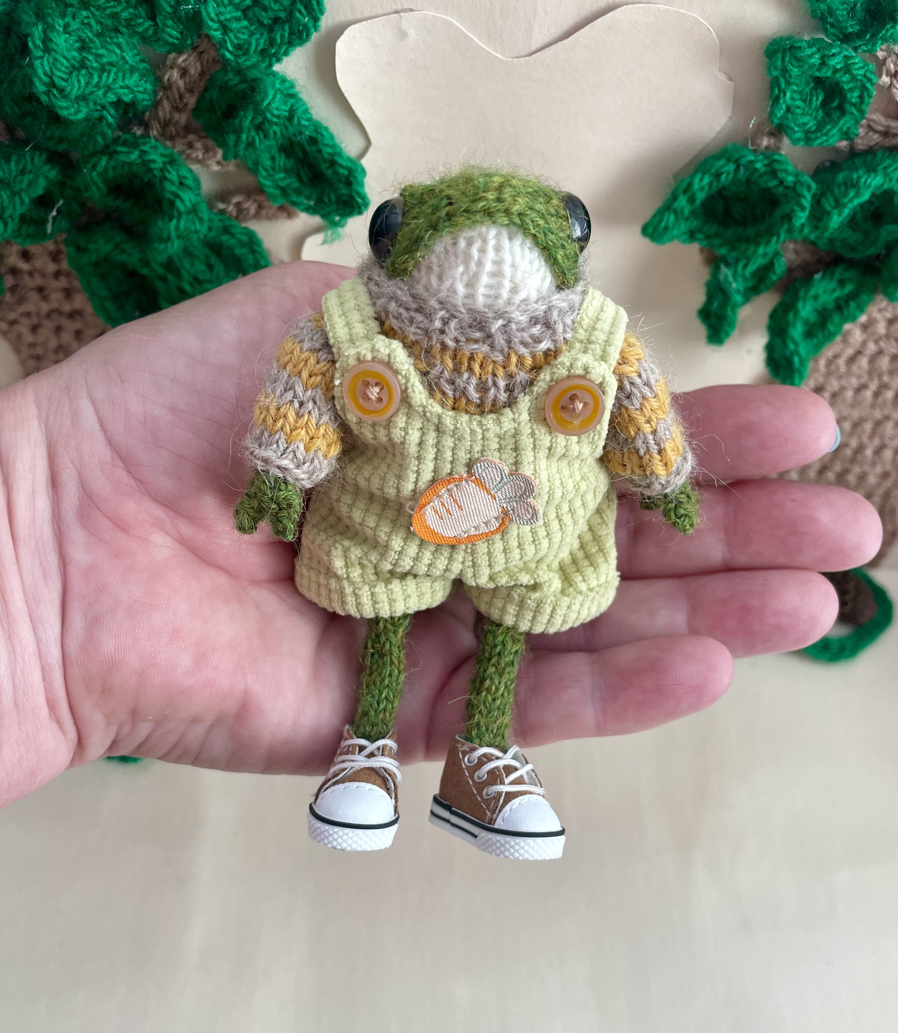Meet Rowan – A Handcrafted Countryside Collectible Knitted Frog