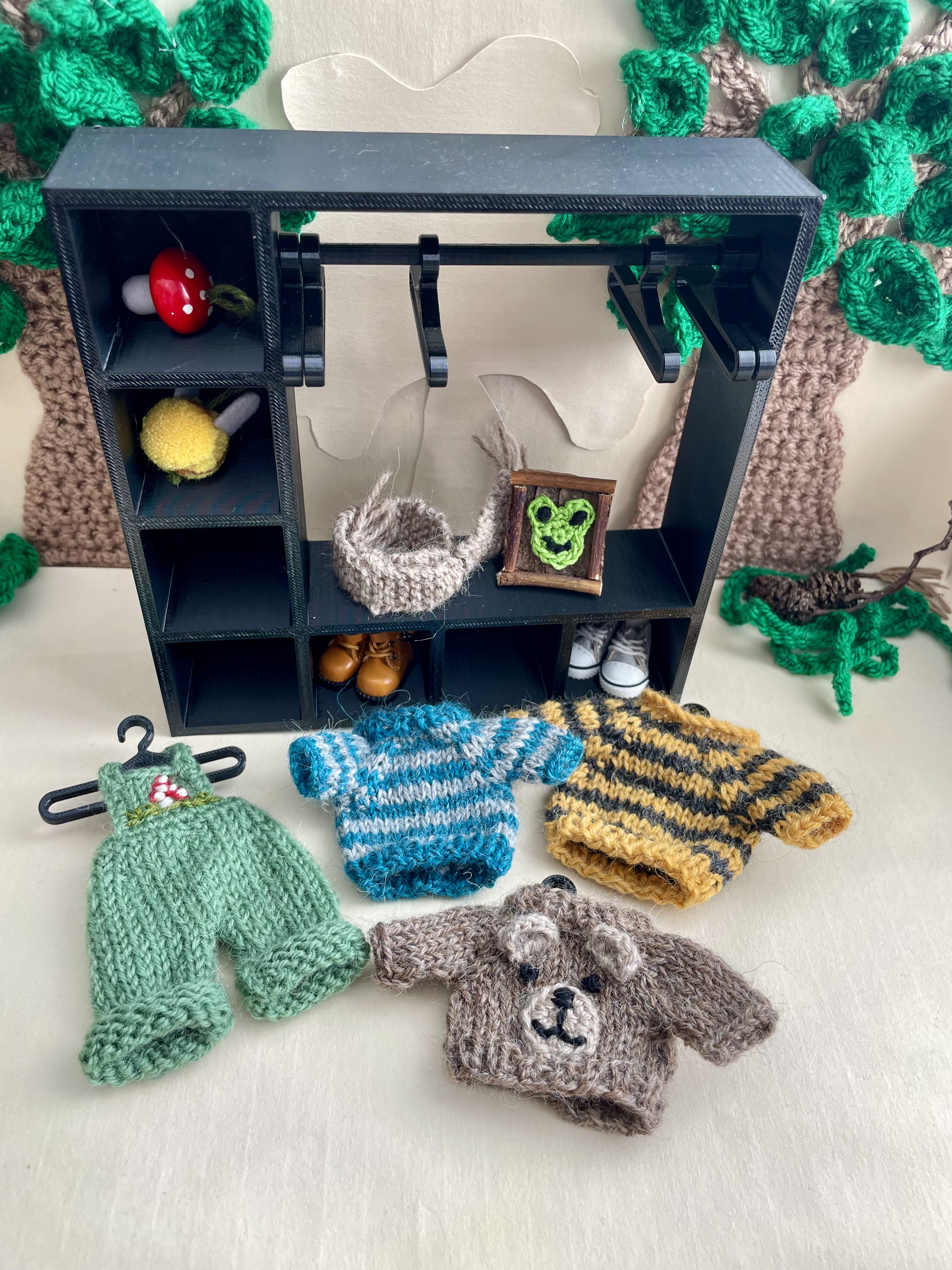 Wardrobe full of Froggy outfits 