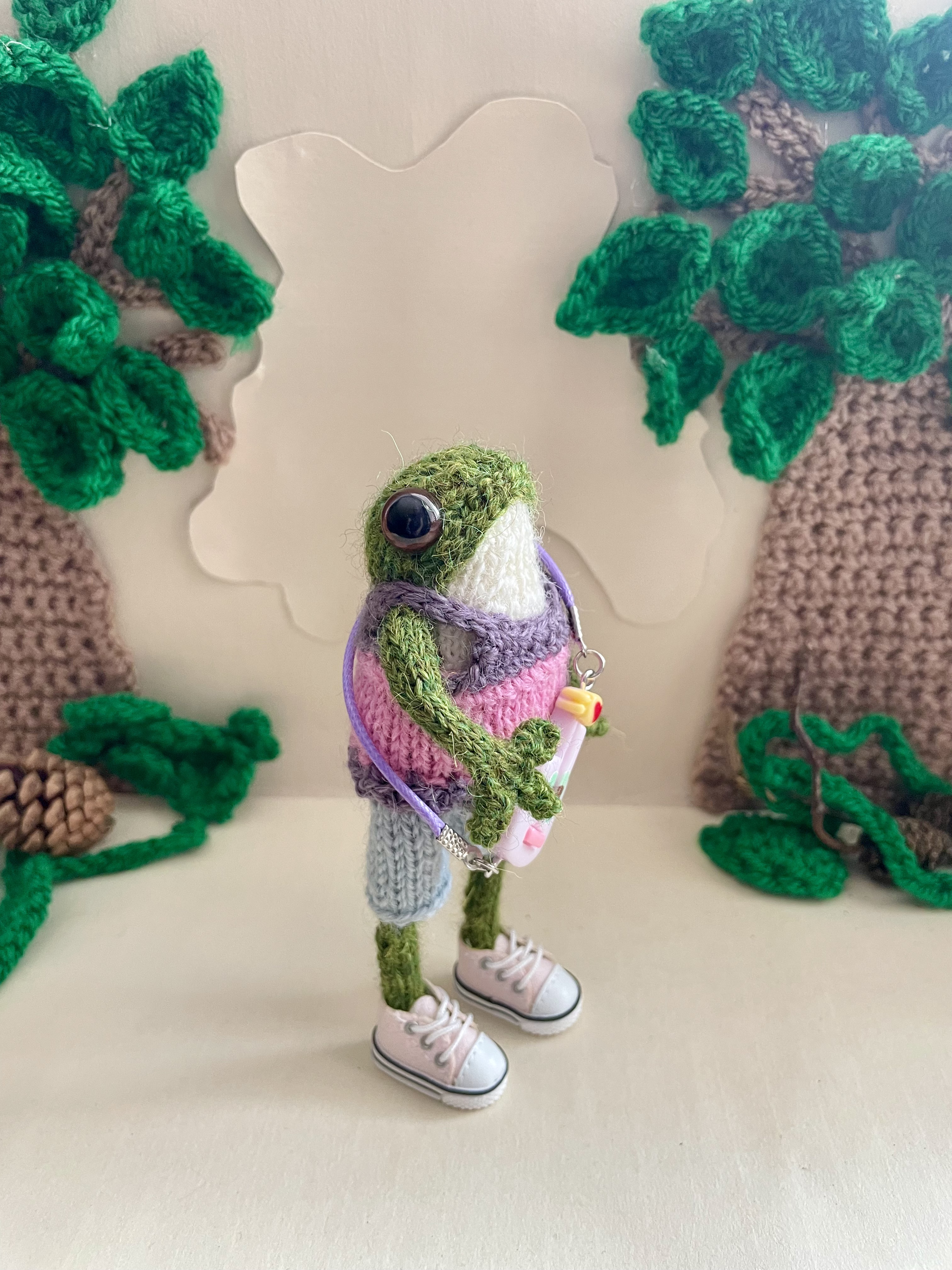 Meet Melody: The Musical Hand-Knitted Lady Frog