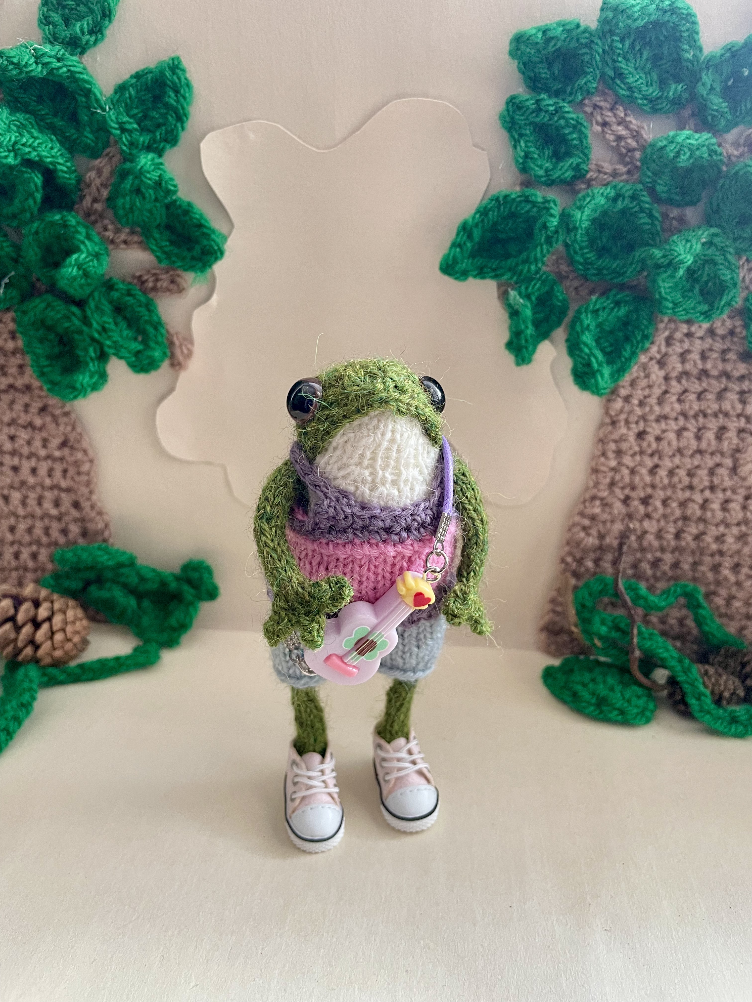 Meet Melody: The Musical Hand-Knitted Lady Frog