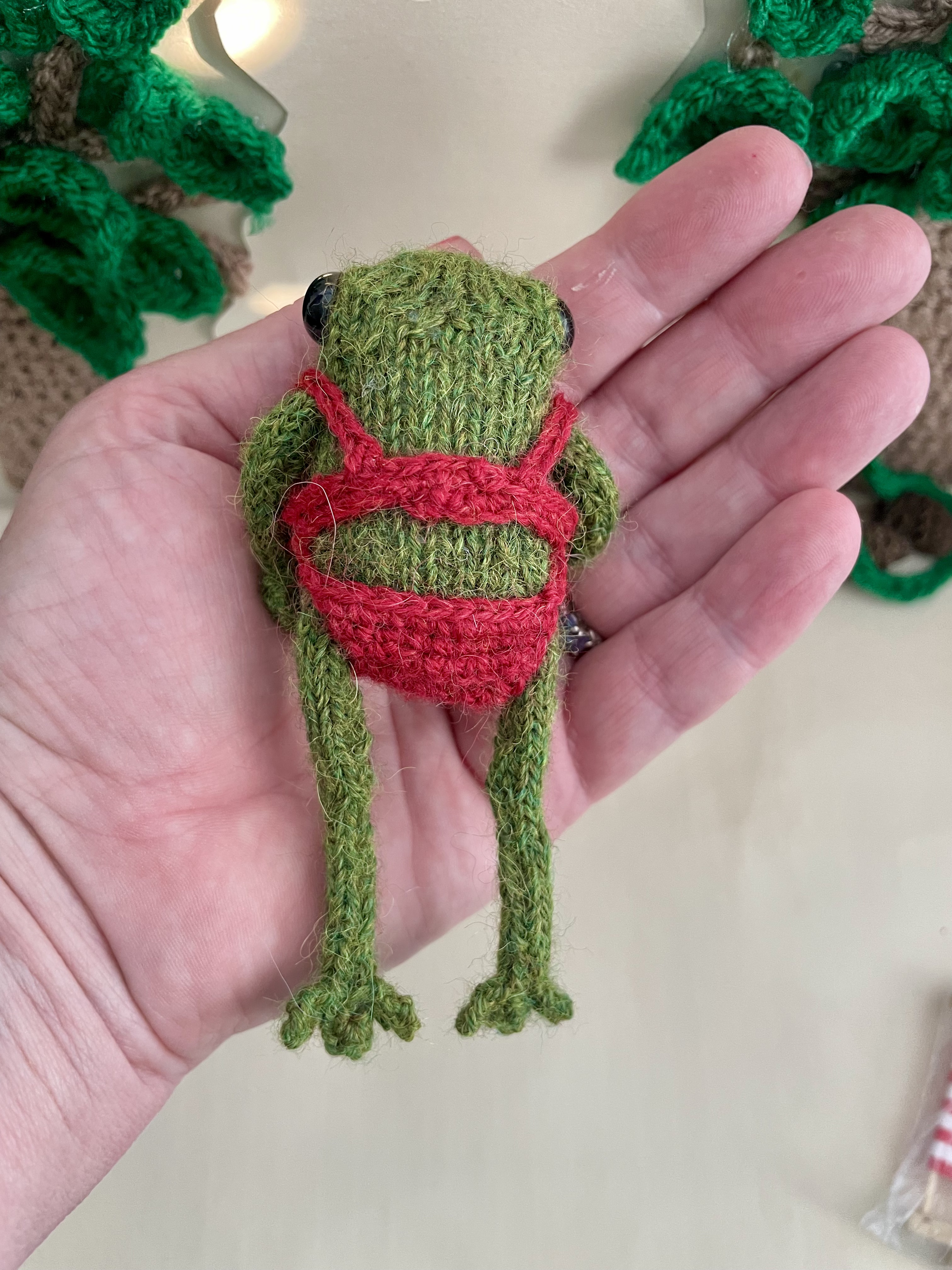 Meet Penny: The Tiny Hand-Knitted Frog In Bikini 