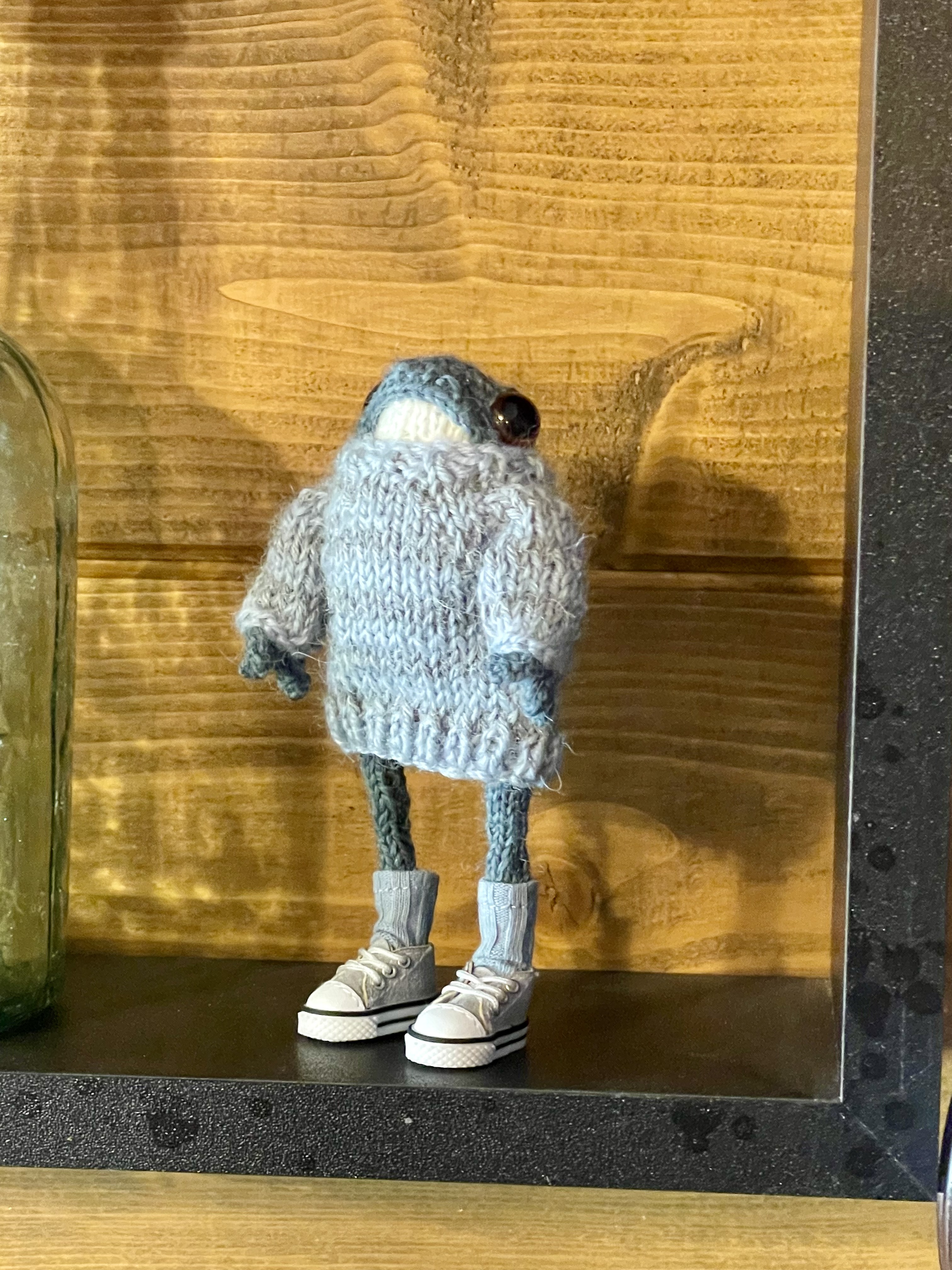 Meet Finn: The Tiny Hand-Knitted Frog